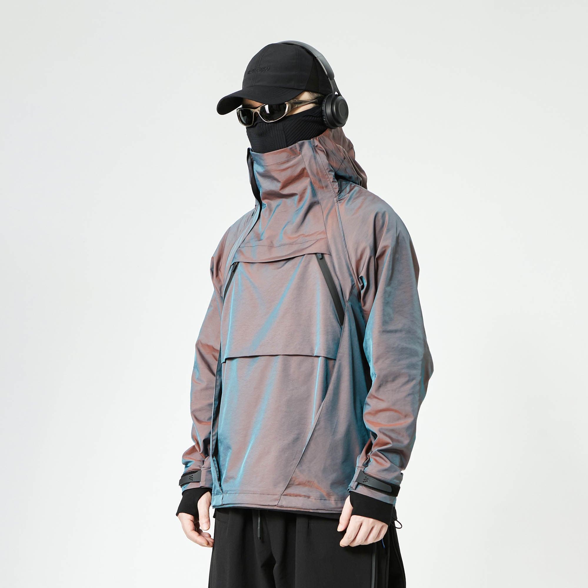 SILENSTORM Gradient Hooded Pullover Windbreaker, premium urban and streetwear designers apparel on PROJECTISR.com, SILENSTORM