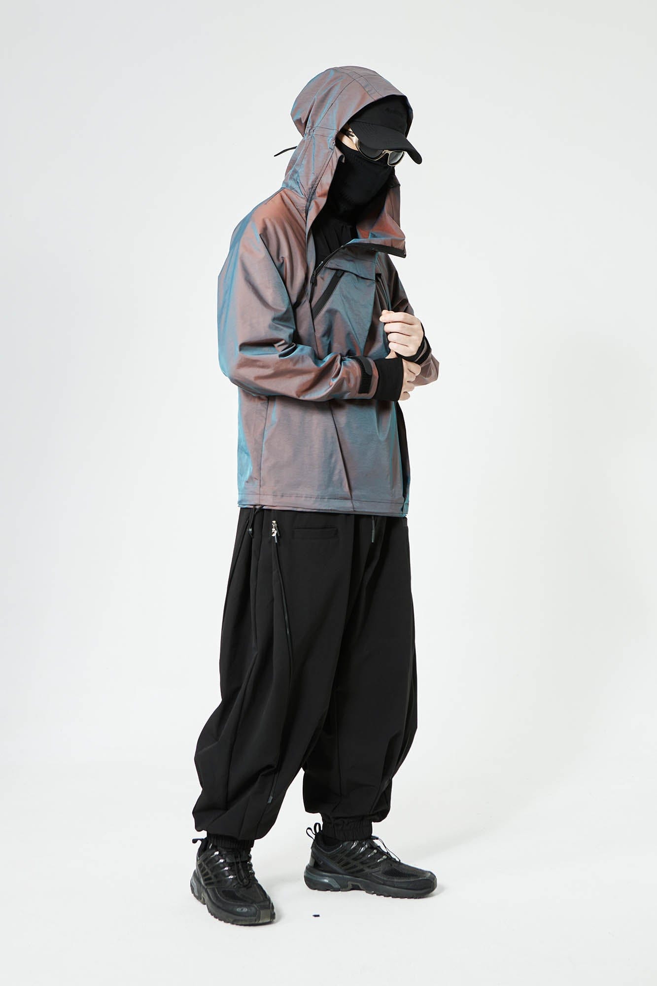 SILENSTORM Gradient Hooded Pullover Windbreaker, premium urban and streetwear designers apparel on PROJECTISR.com, SILENSTORM