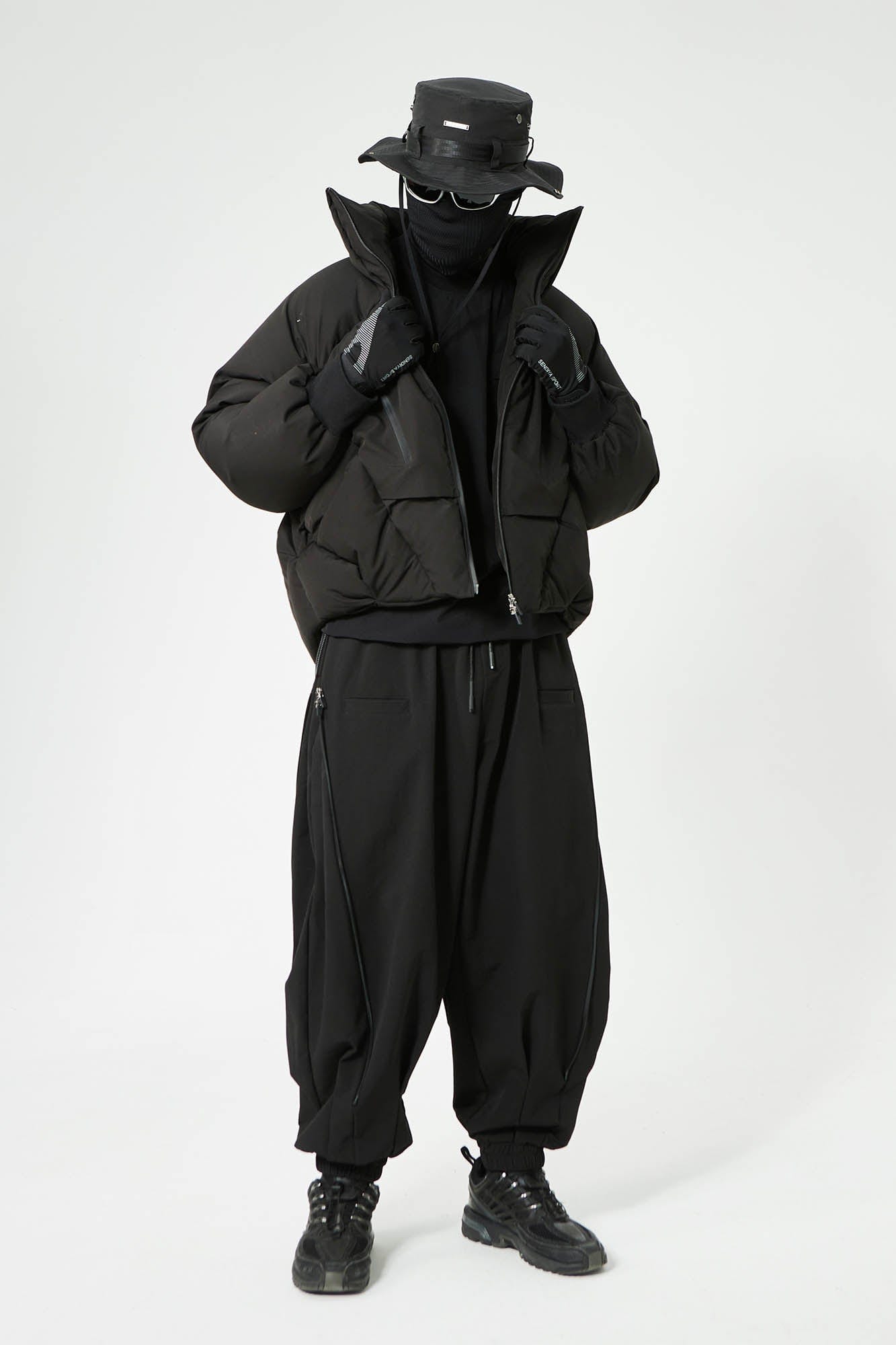 SILENSTORM Double-Zip Wide-Leg Jogger Pants, premium urban and streetwear designers apparel on PROJECTISR.com, SILENSTORM