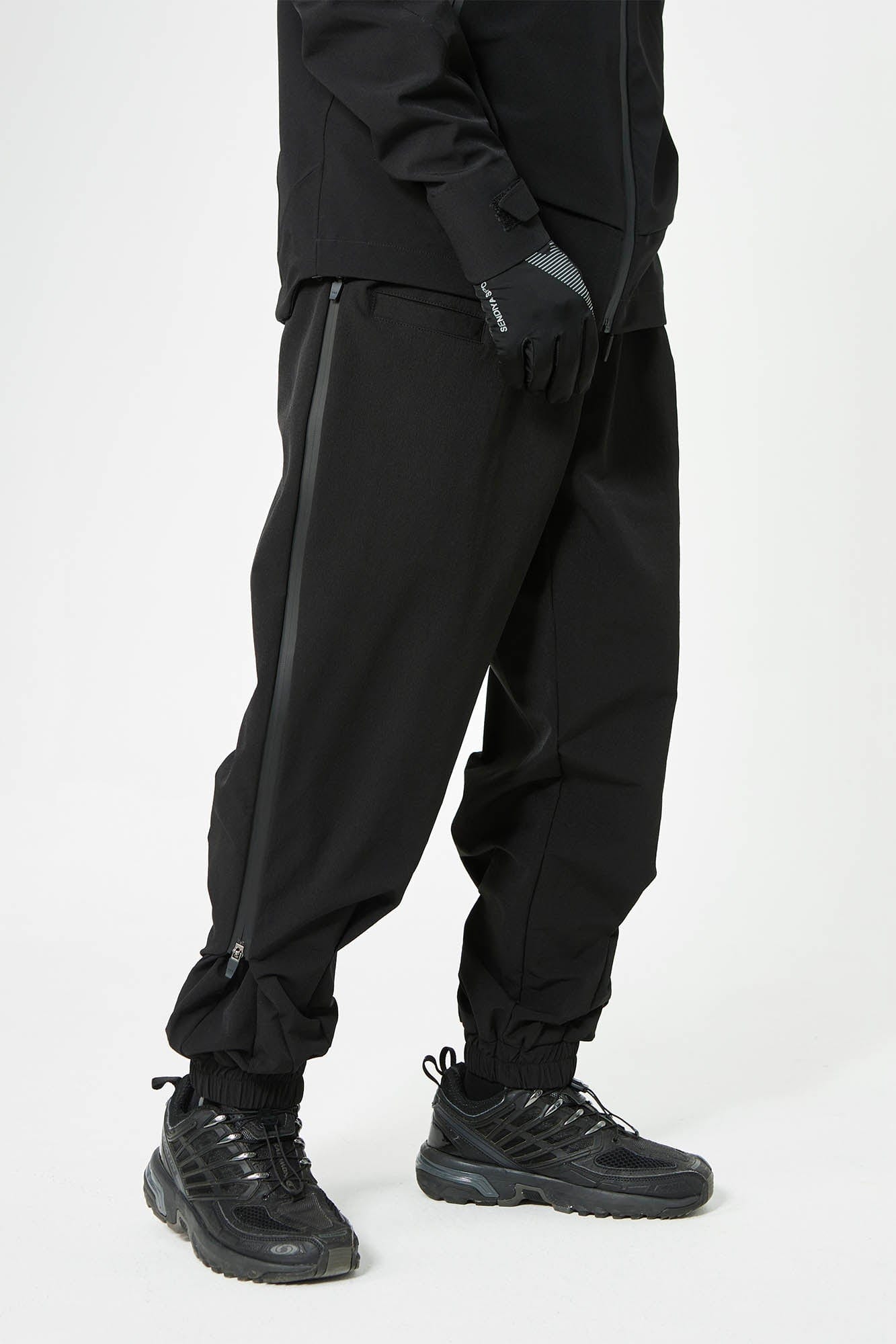 SILENSTORM Double-Zip Wide-Leg Jogger Pants, premium urban and streetwear designers apparel on PROJECTISR.com, SILENSTORM