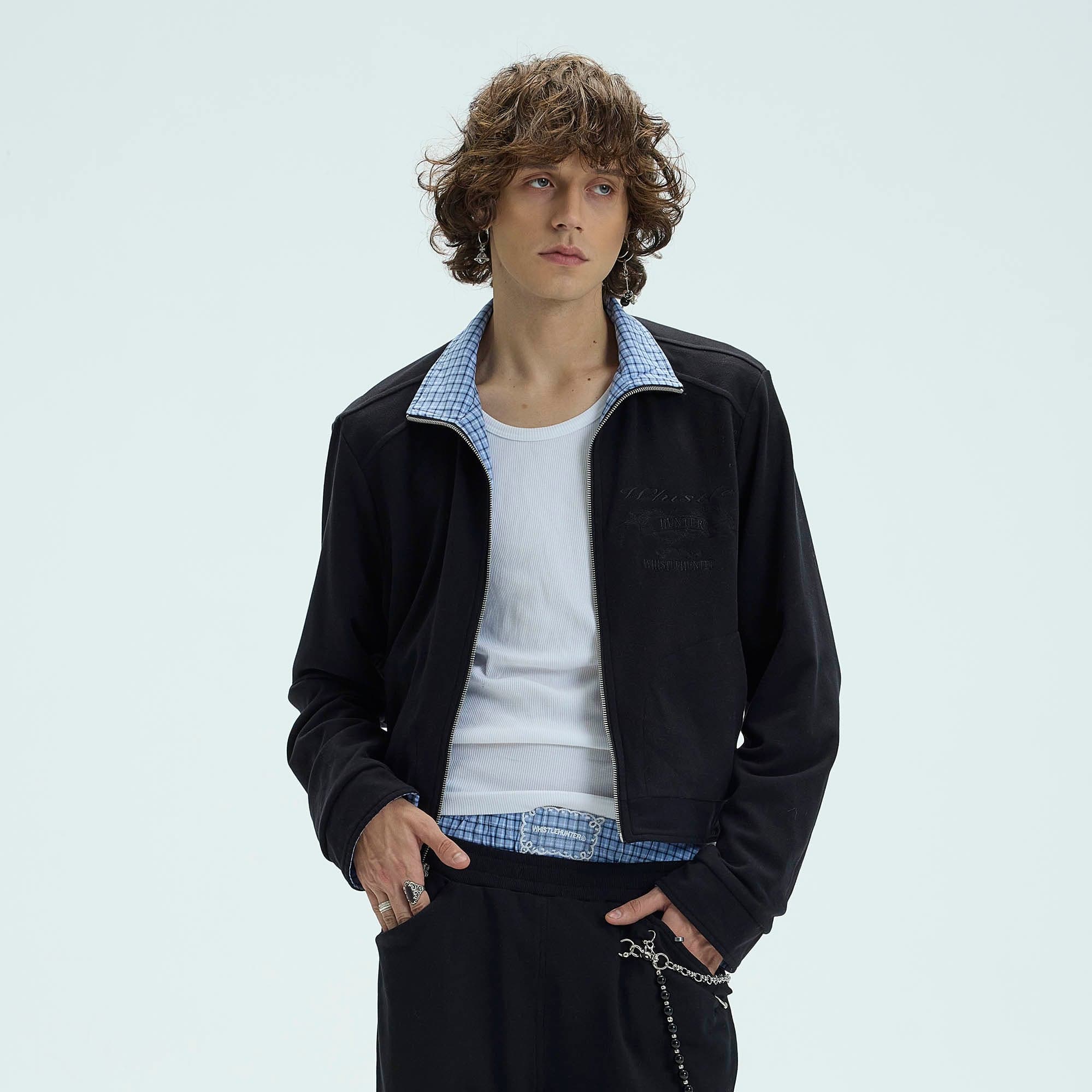 WHISTLEHUNTER Reversible Plaid Raglan Embroidered Jacket, premium urban and streetwear designers apparel on PROJECTISR.com, WHISTLEHUNTER