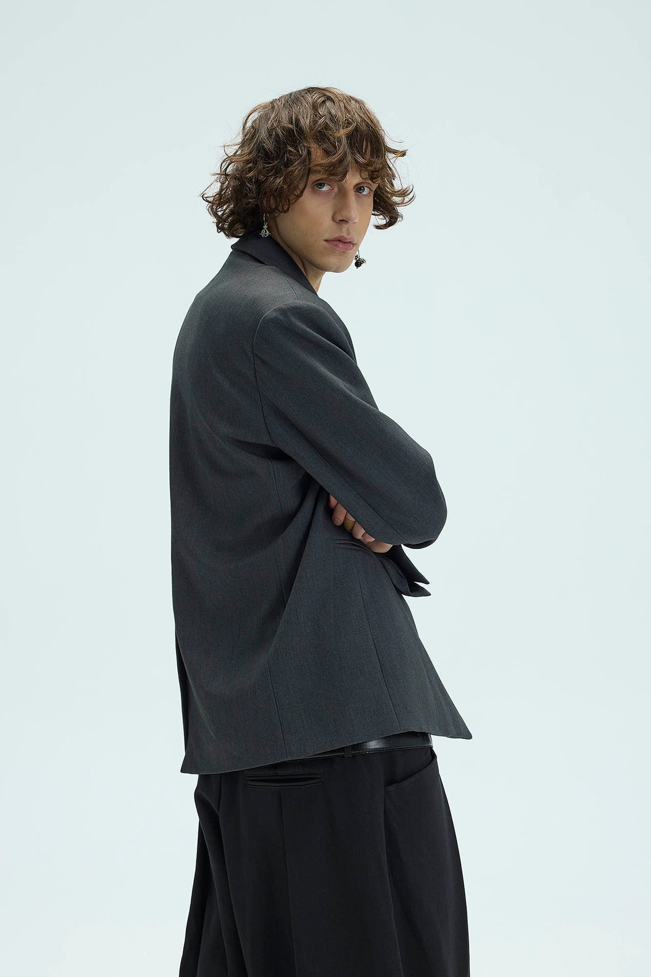 WHISTLEHUNTER Distressed Ripped Blazer, premium urban and streetwear designers apparel on PROJECTISR.com, WHISTLEHUNTER
