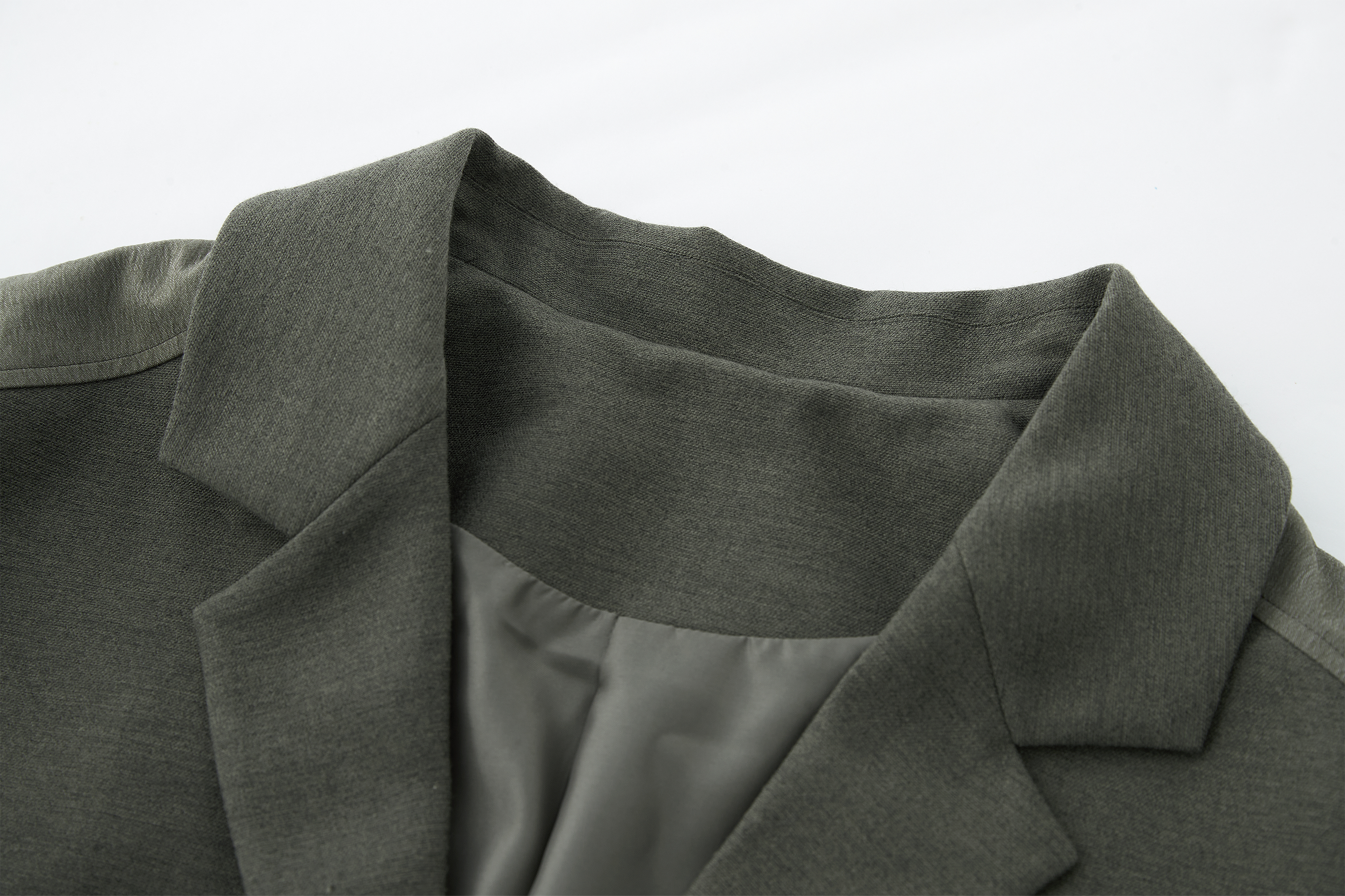 SAME FLOW Multi-Pocket Paneled Bomber-Sleeve Suit Jacket