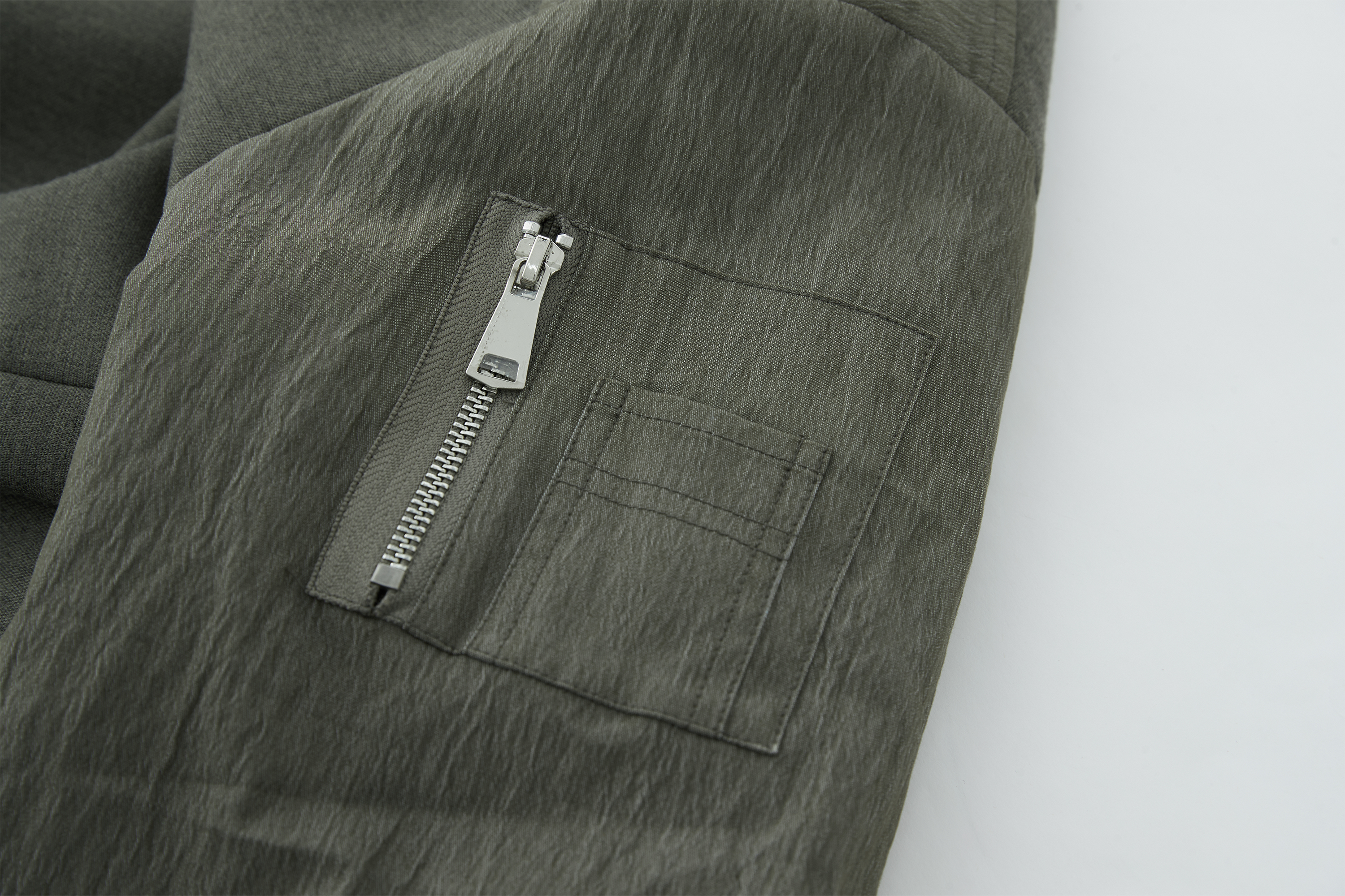 SAME FLOW Multi-Pocket Paneled Bomber-Sleeve Suit Jacket
