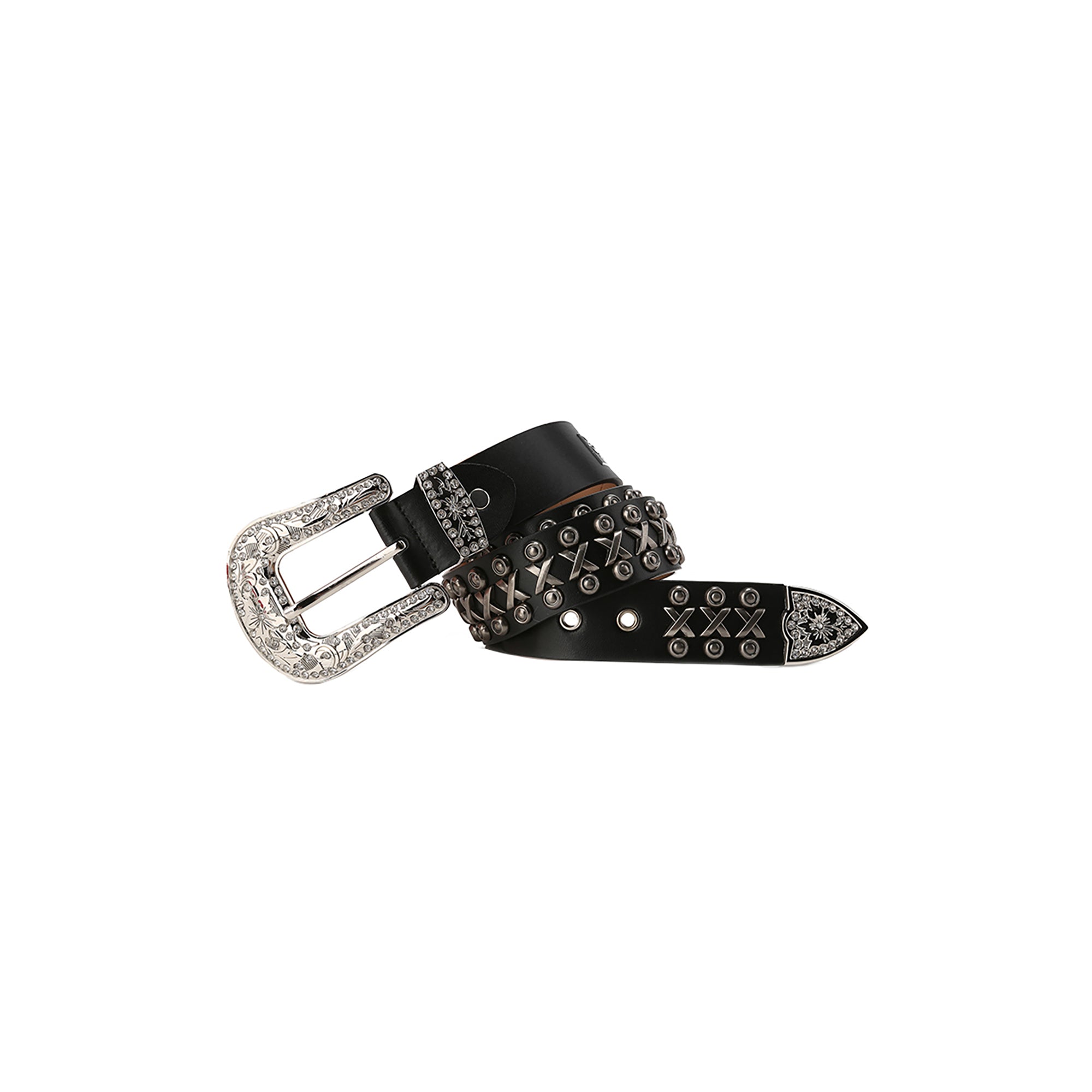 CYCYCY Studded Filigree Leather Belt