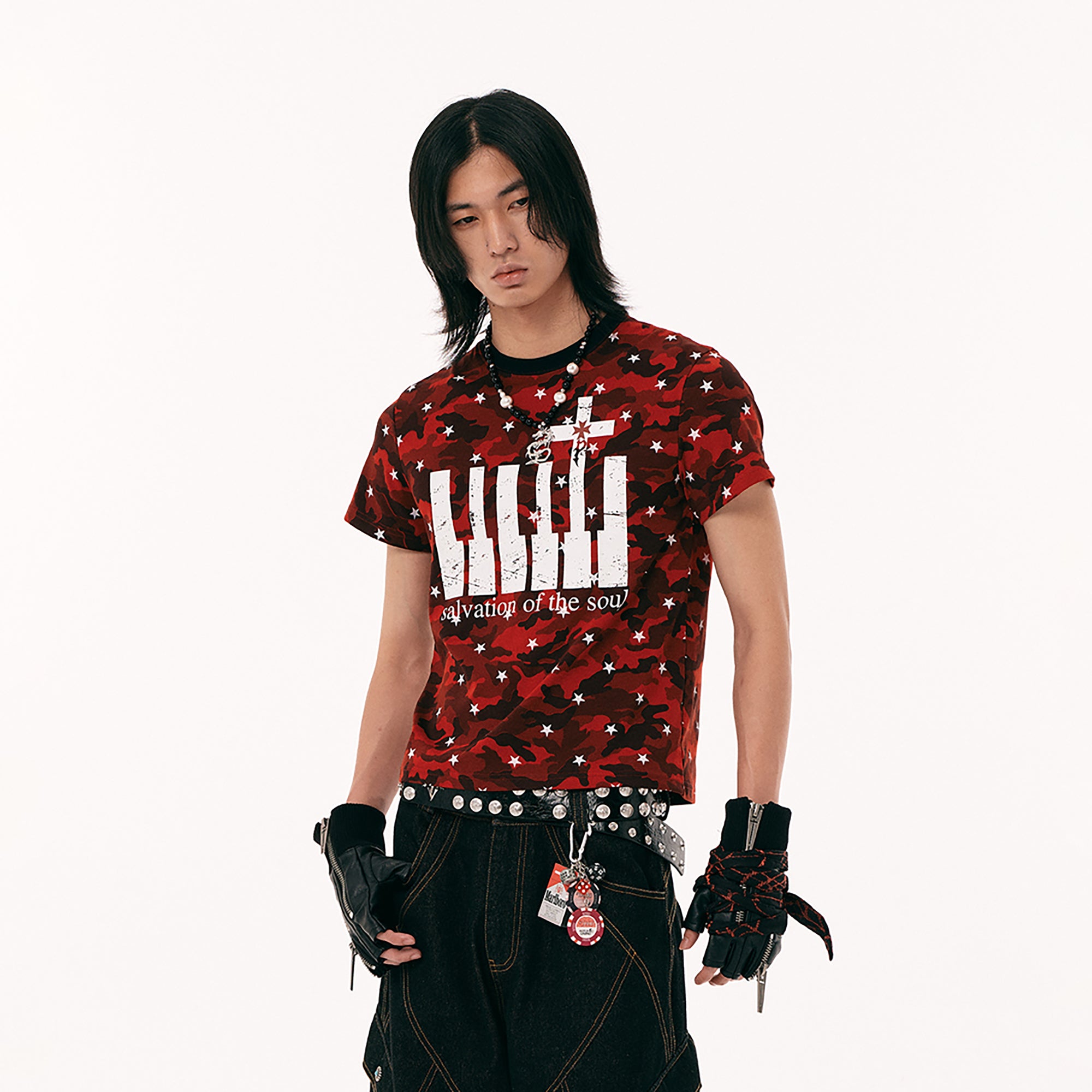 PASET Star Camo Cross Graphic Tee