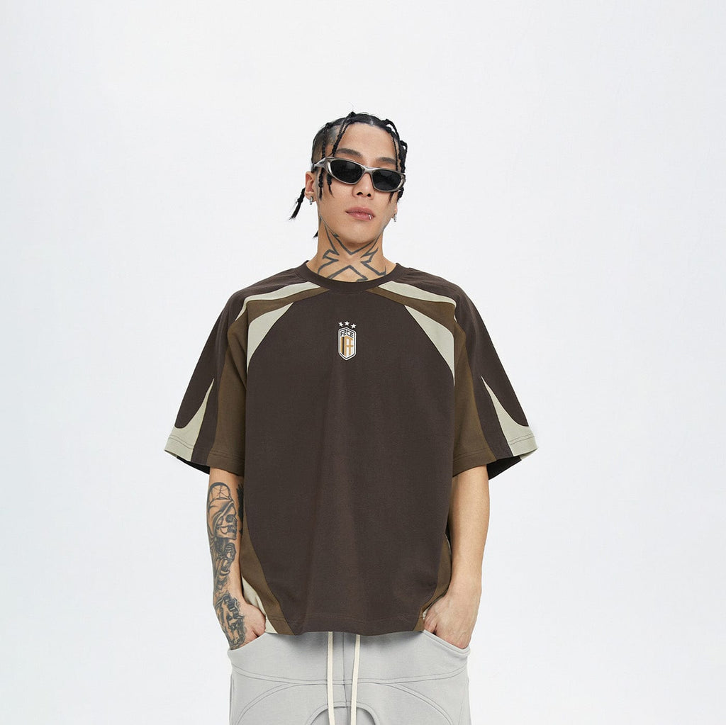 F2CE Deconstructed LOGO Polo Jersey Brown