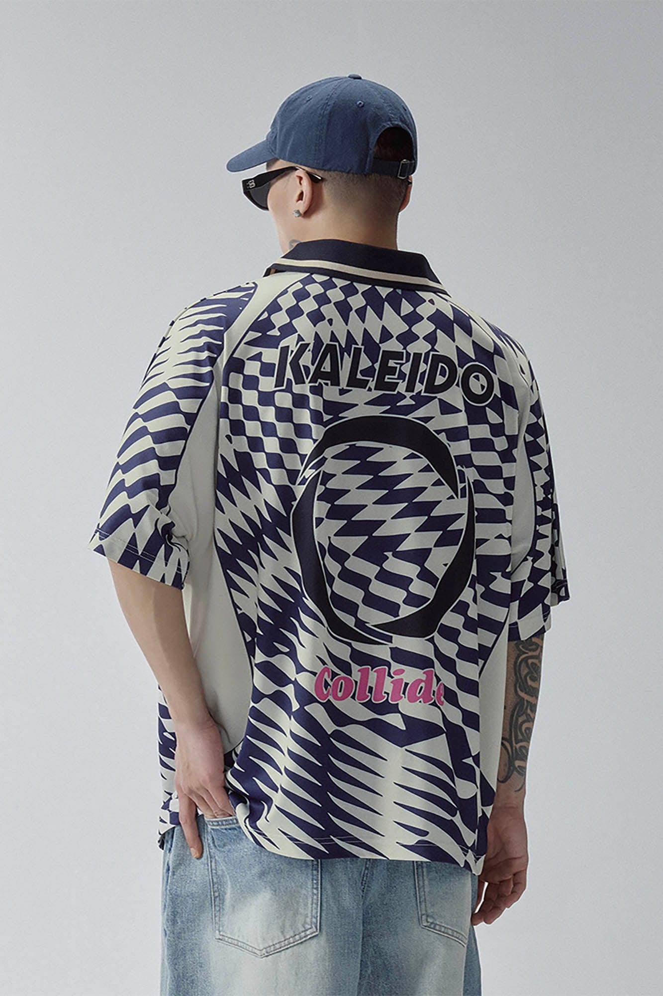 F2CE Psychedelic Checks Polo T-Shirt