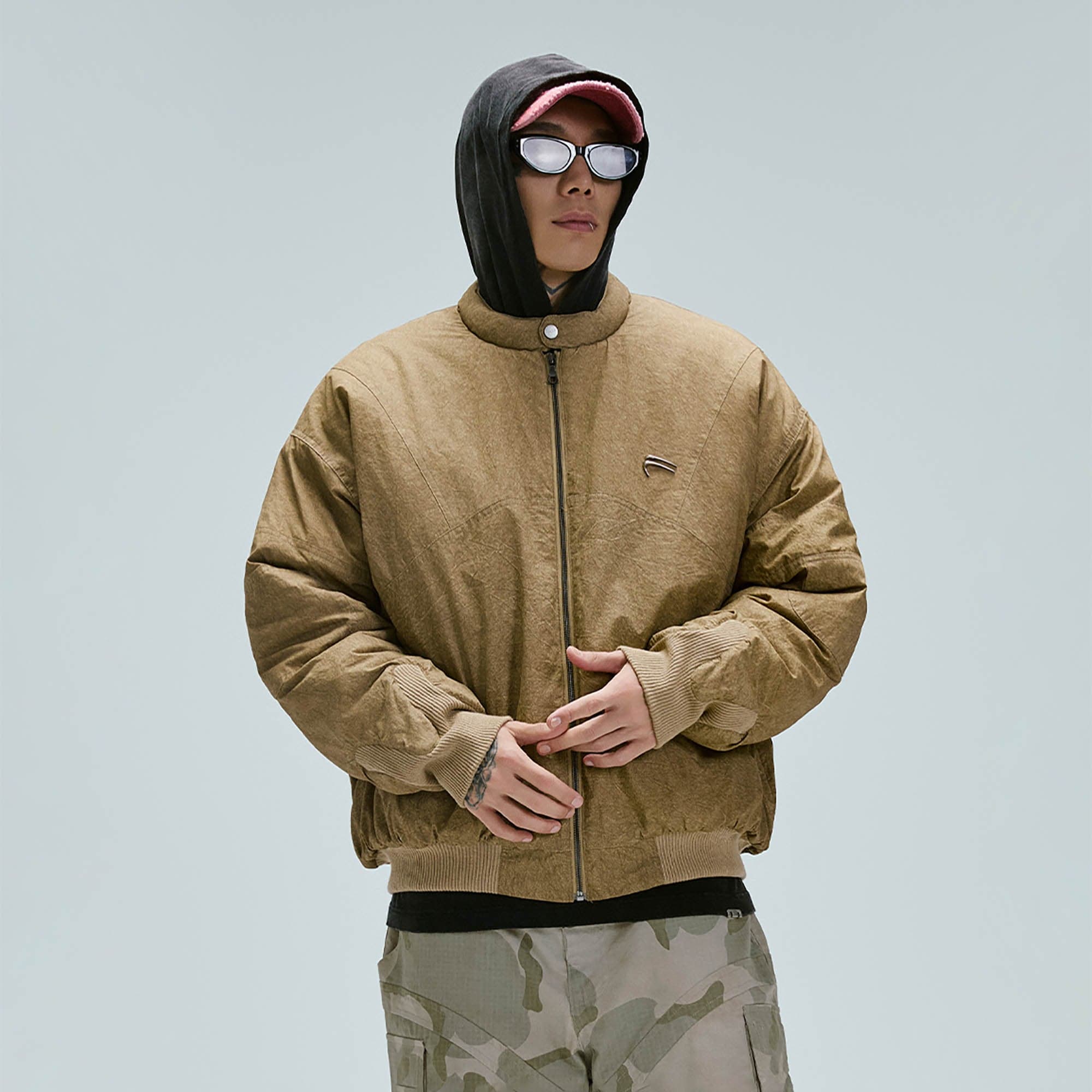 F2CE Sandstrom Washed Puffer Jacket, premium urban and streetwear designers apparel on PROJECTISR.com, F2CE