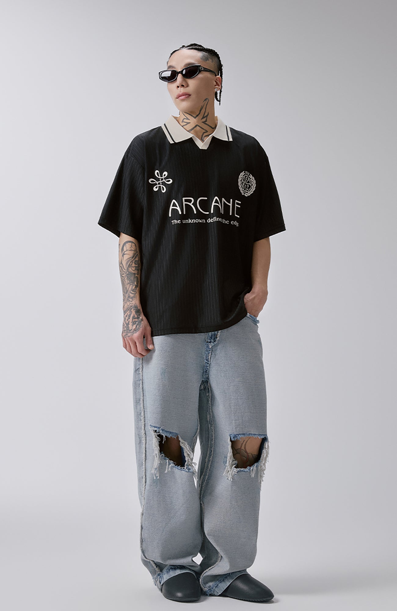F2CE Retro Sport Contrast Polo Jersey, premium urban and streetwear designers apparel on PROJECTISR.com, F2CE