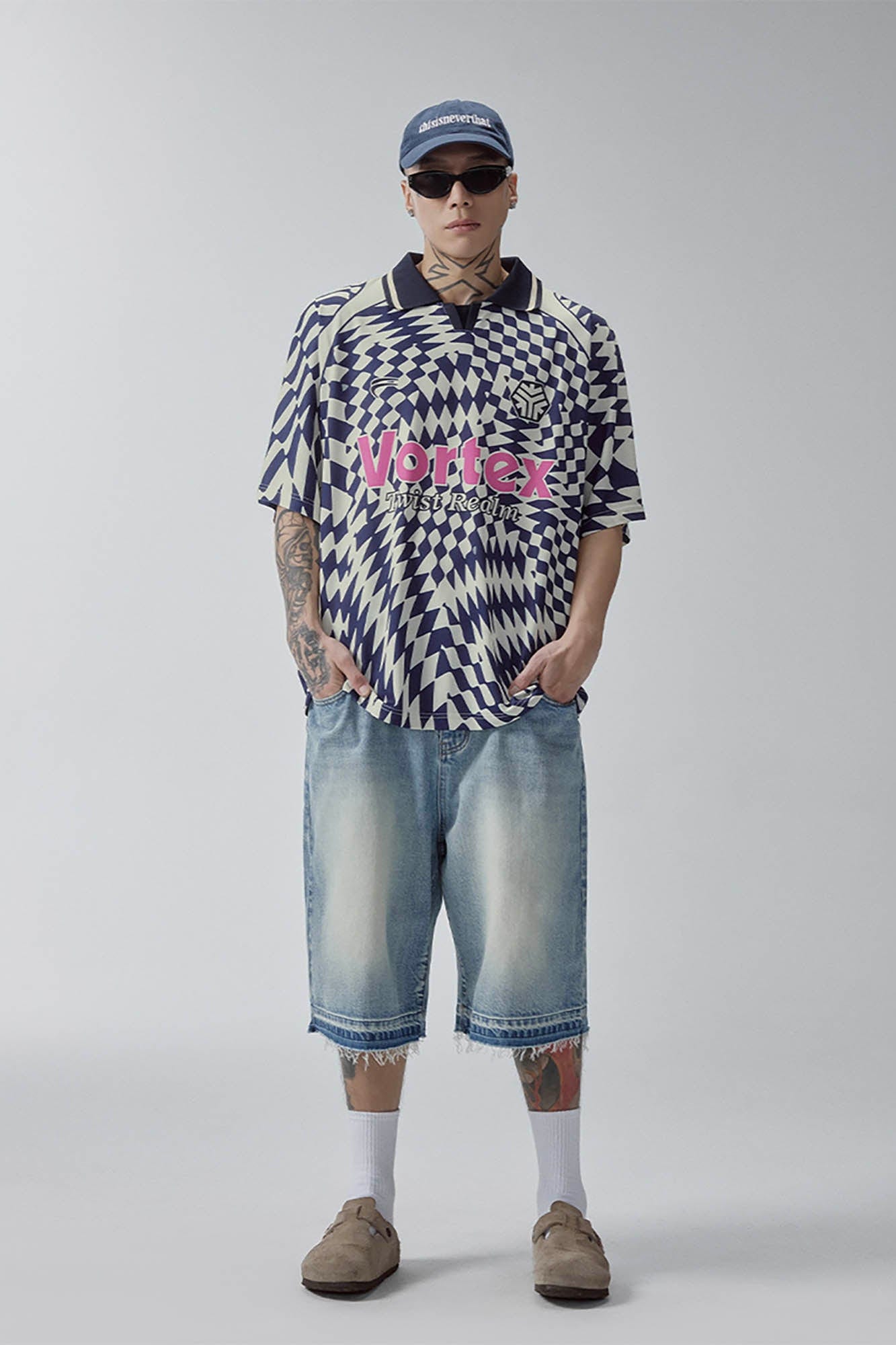F2CE Psychedelic Checks Polo T-Shirt