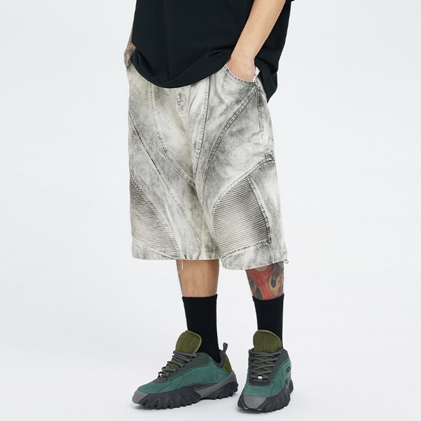 F2CE Distressed Detachable Parachute Pants, premium urban and streetwear designers apparel on PROJECTISR.com, F2CE