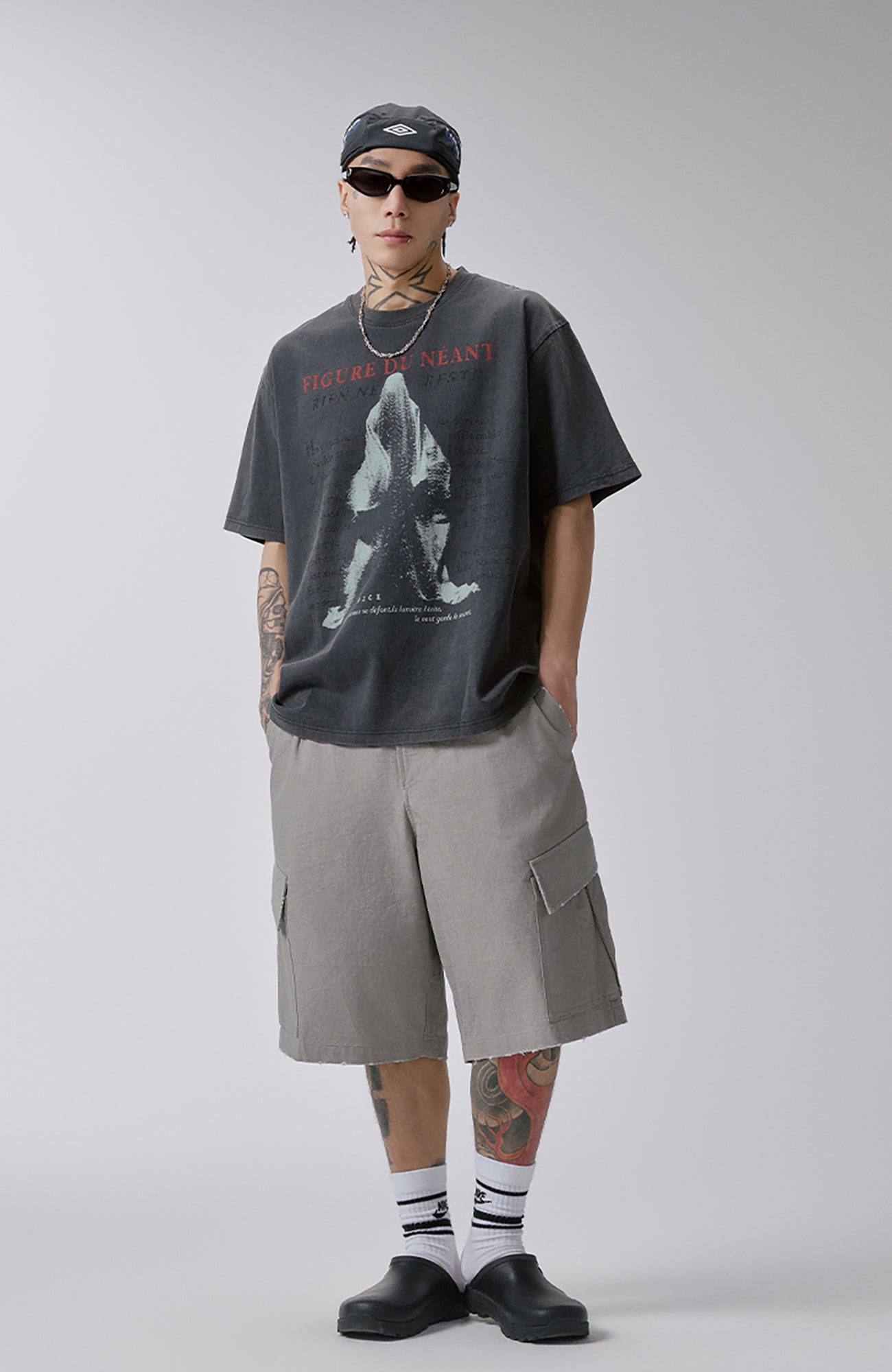 F2CE Washed Void Figure Graphic Tee, premium urban and streetwear designers apparel on PROJECTISR.com, F2CE