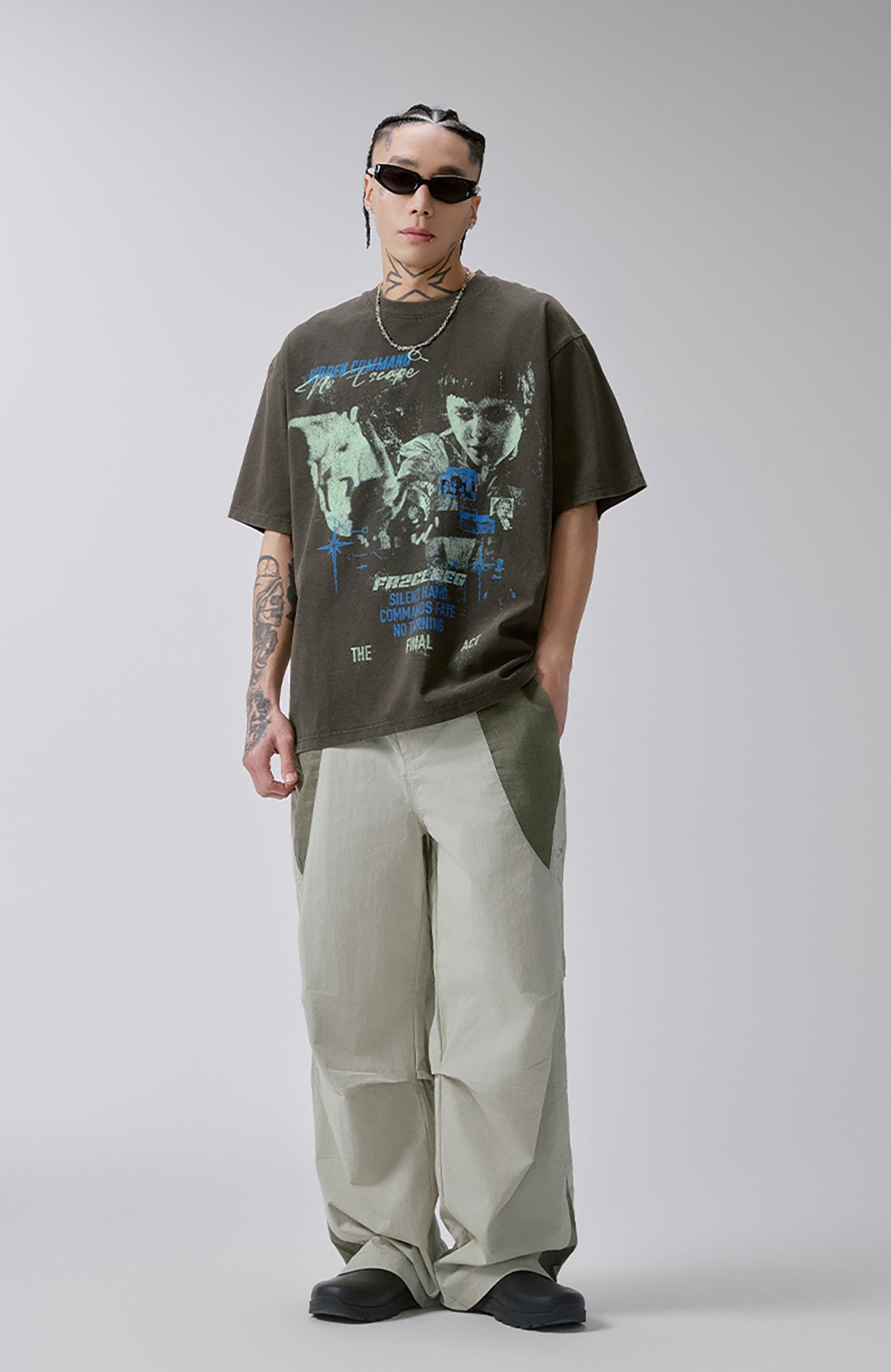 F2CE Washed Graphic Tee, premium urban and streetwear designers apparel on PROJECTISR.com, F2CE