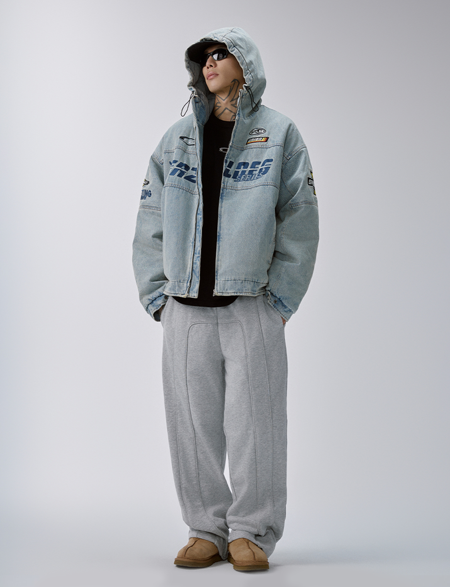 F2CE Stitch Seam Oversized Sweatpants