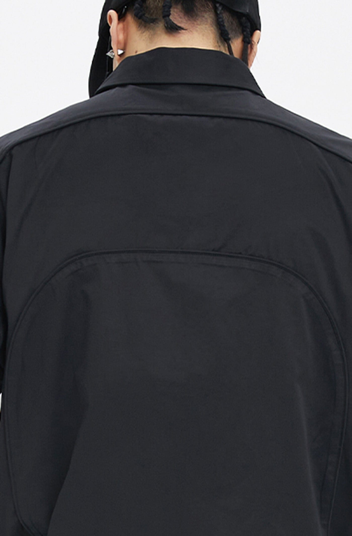 F2CE Spliced Metal Logo Half Shirt, premium urban and streetwear designers apparel on PROJECTISR.com, F2CE