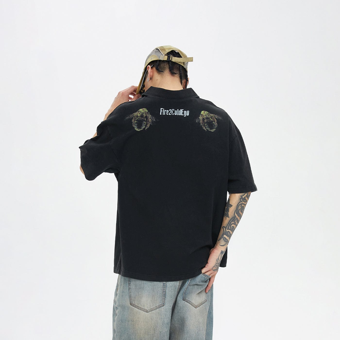 F2CE Pretentious Graphics Polo T-Shirt, premium urban and streetwear designers apparel on PROJECTISR.com, F2CE