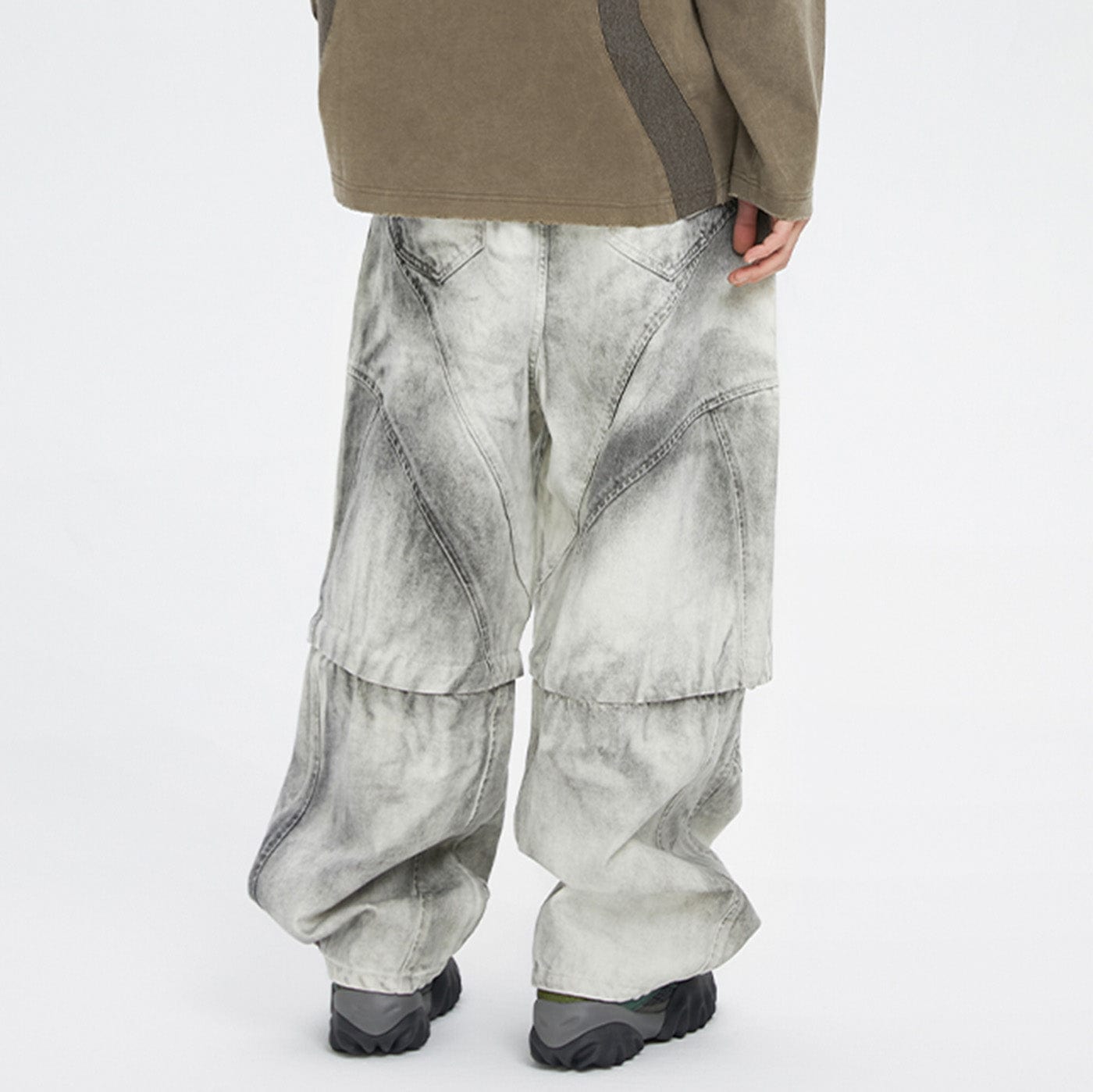 F2CE Distressed Detachable Parachute Pants, premium urban and streetwear designers apparel on PROJECTISR.com, F2CE