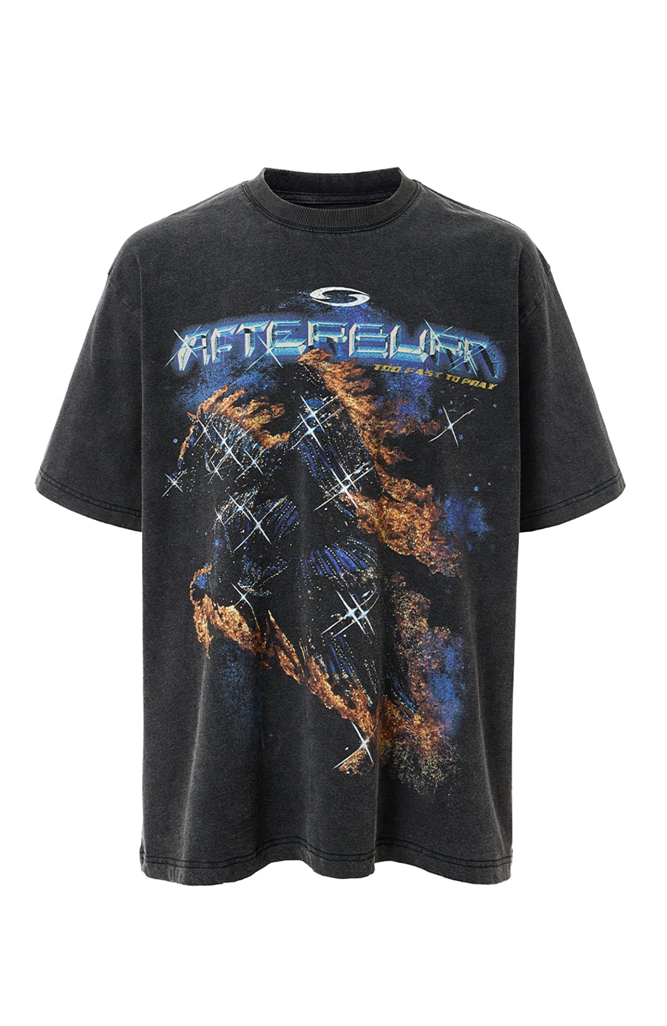 F2CE Washed Inferno Graphic Tee, premium urban and streetwear designers apparel on PROJECTISR.com, F2CE