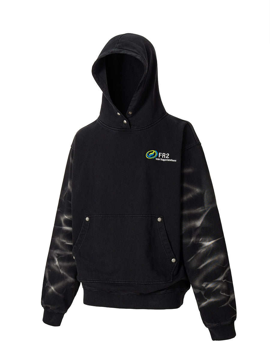 F2CE Tie-Dye Embroidered LOGO Hoodie