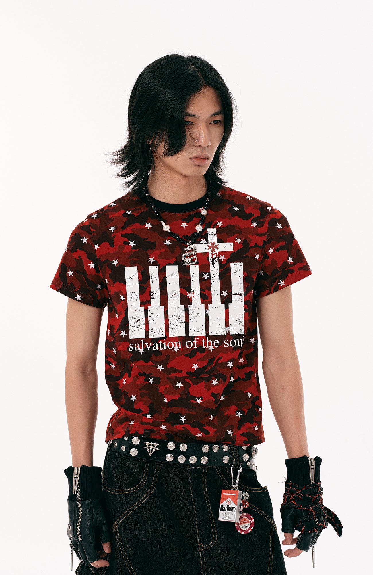 PASET Star Camo Cross Graphic Tee