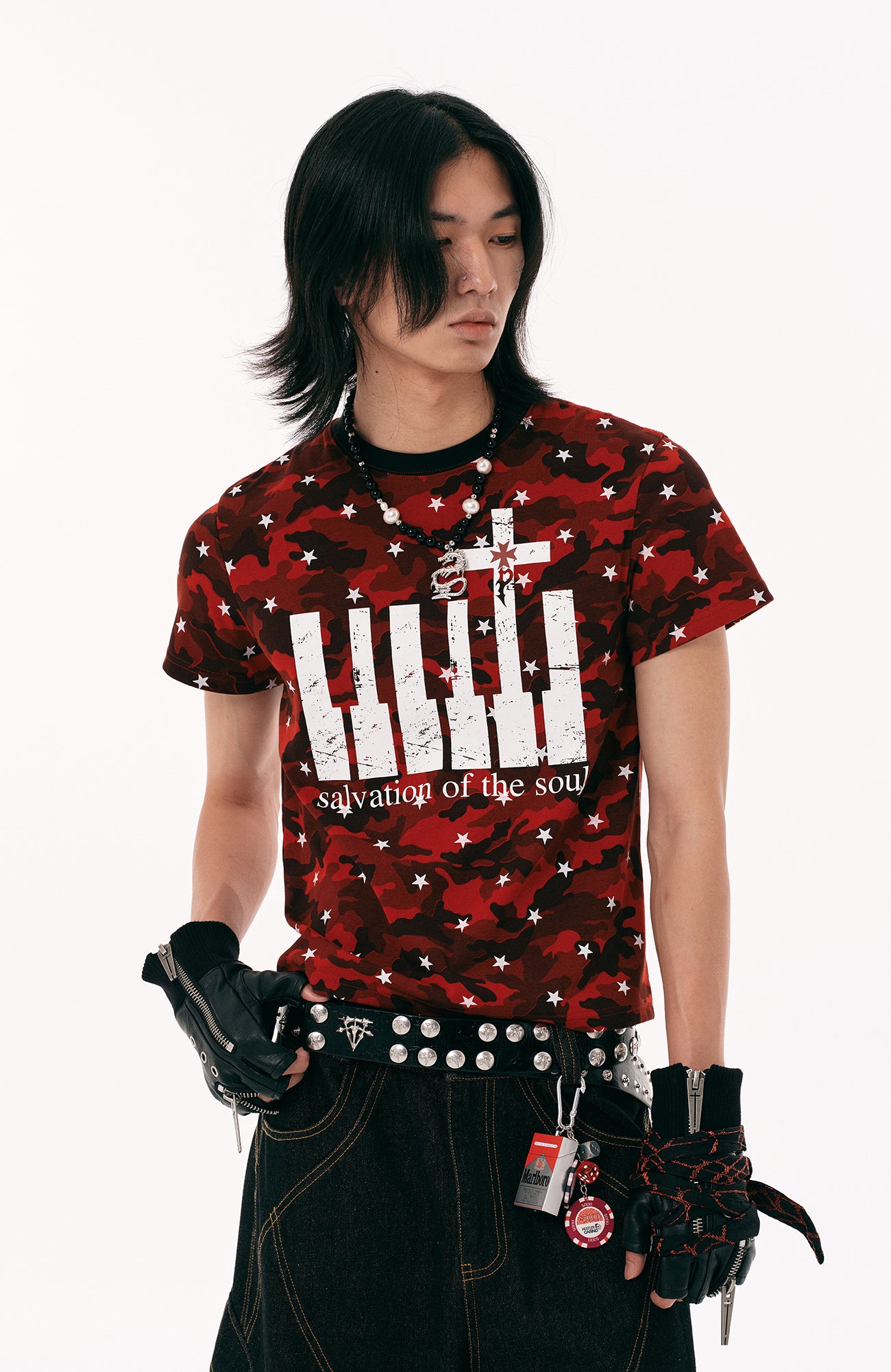 PASET Star Camo Cross Graphic Tee