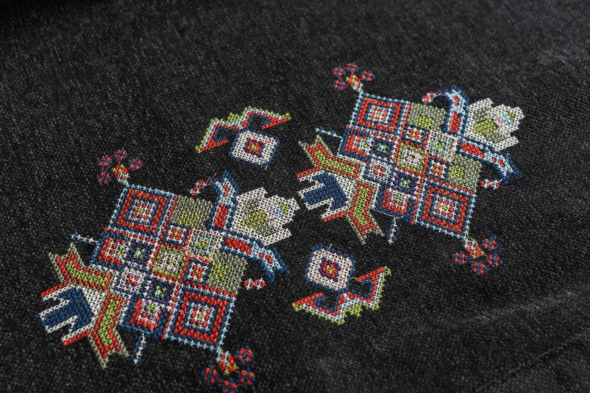 ME DA IGUAL Ethnic Embroidery Belted Shorts, premium urban and streetwear designers apparel on PROJECTISR.com, ME DA IGUAL