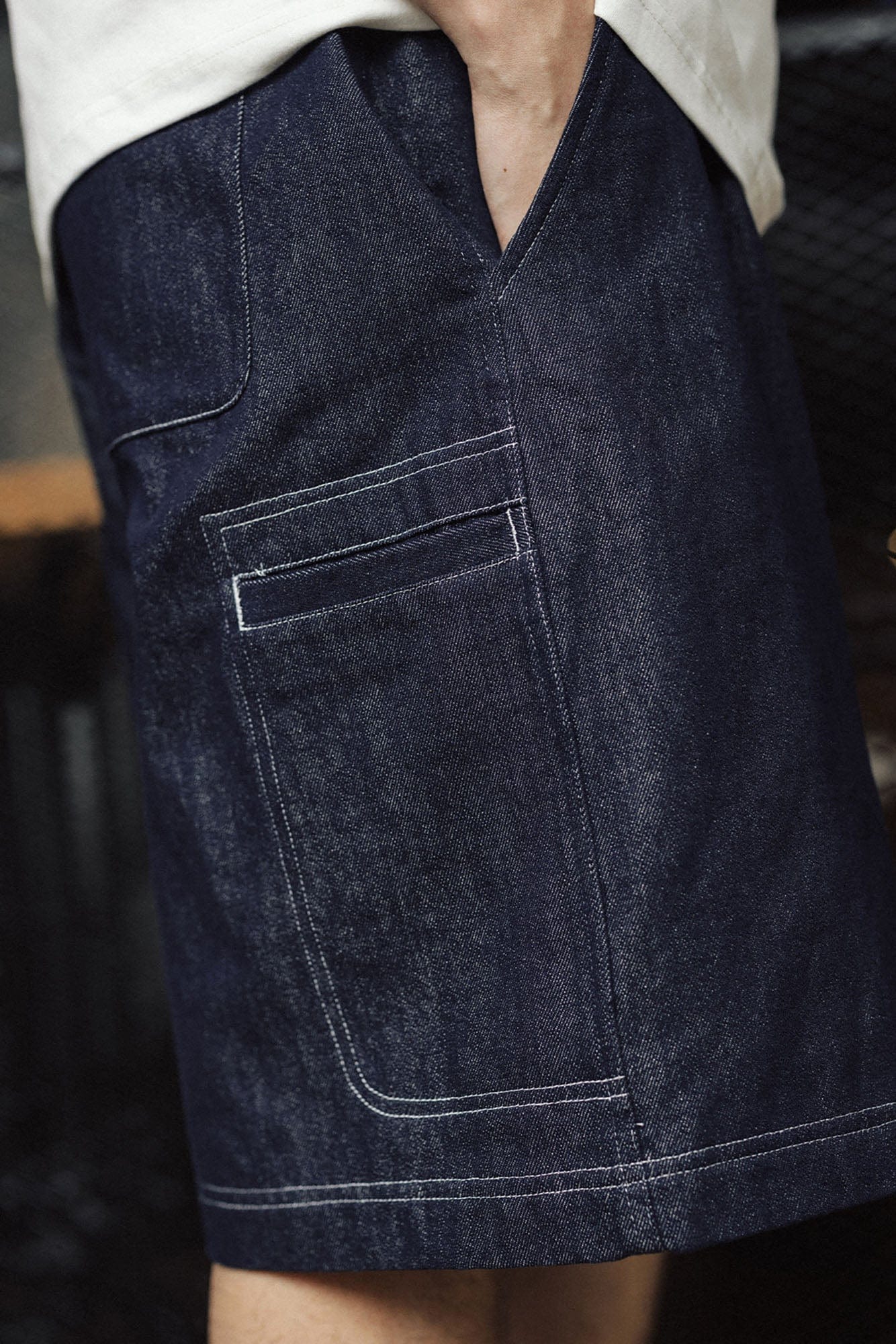 BANANA CLUB Essential Multi-Pocket Raw Shorts, premium urban and streetwear designers apparel on PROJECTISR.com, BANANA CLUB