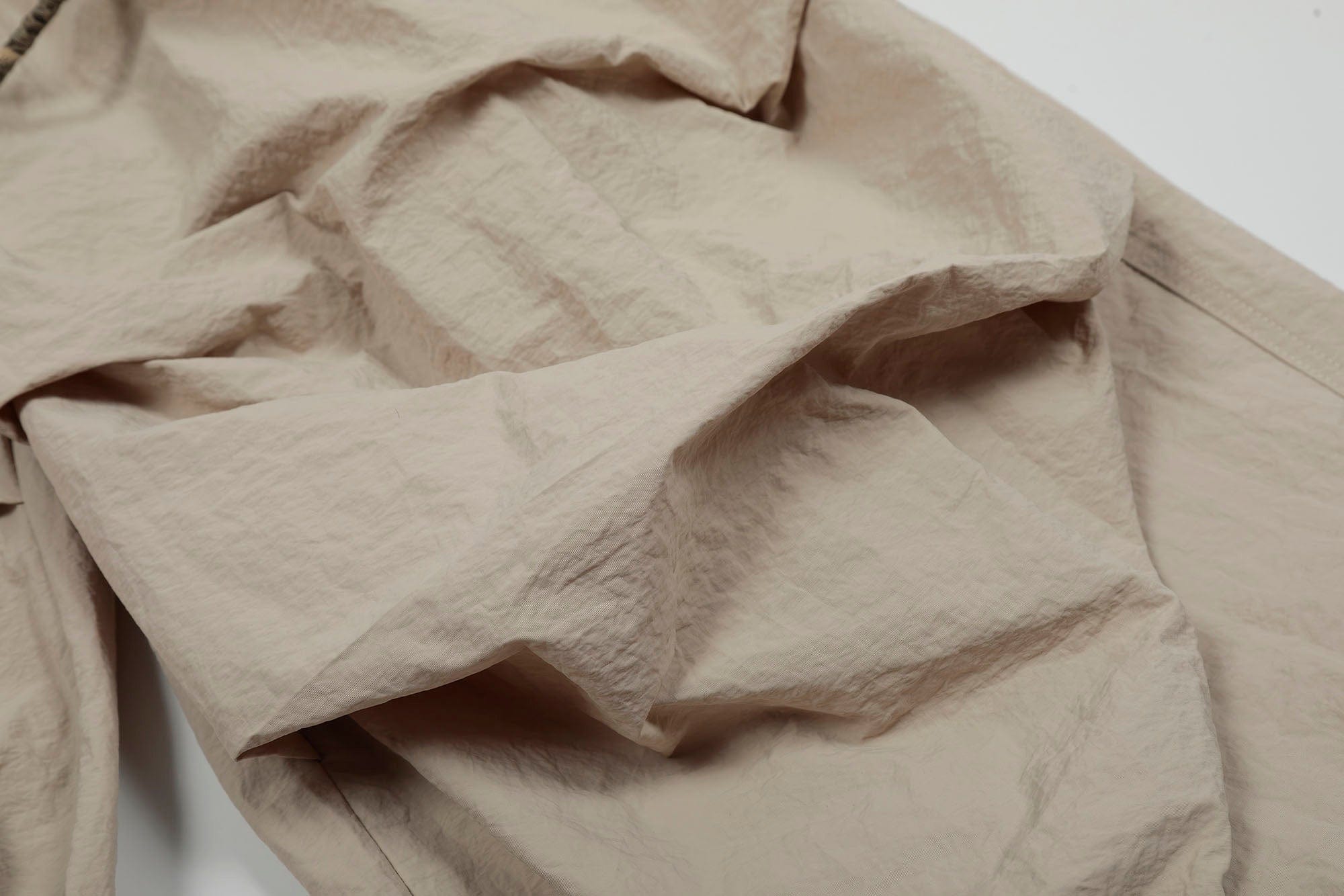 CLP Layered Crinkled Waist-Panel Parachute Pants, premium urban and streetwear designers apparel on PROJECTISR.com, CLP