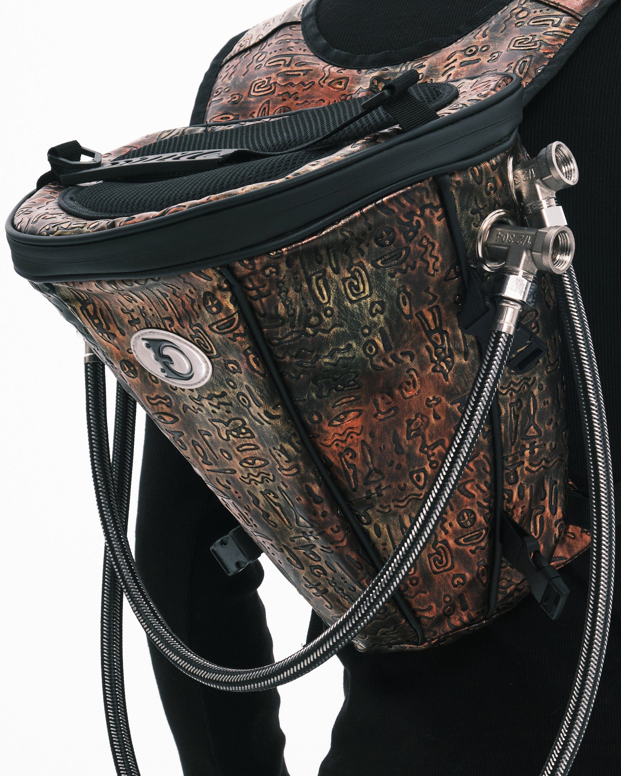 EMBRYO Retro Oracle Pipe Backpack, premium urban and streetwear designers apparel on PROJECTISR.com, EMBRYO