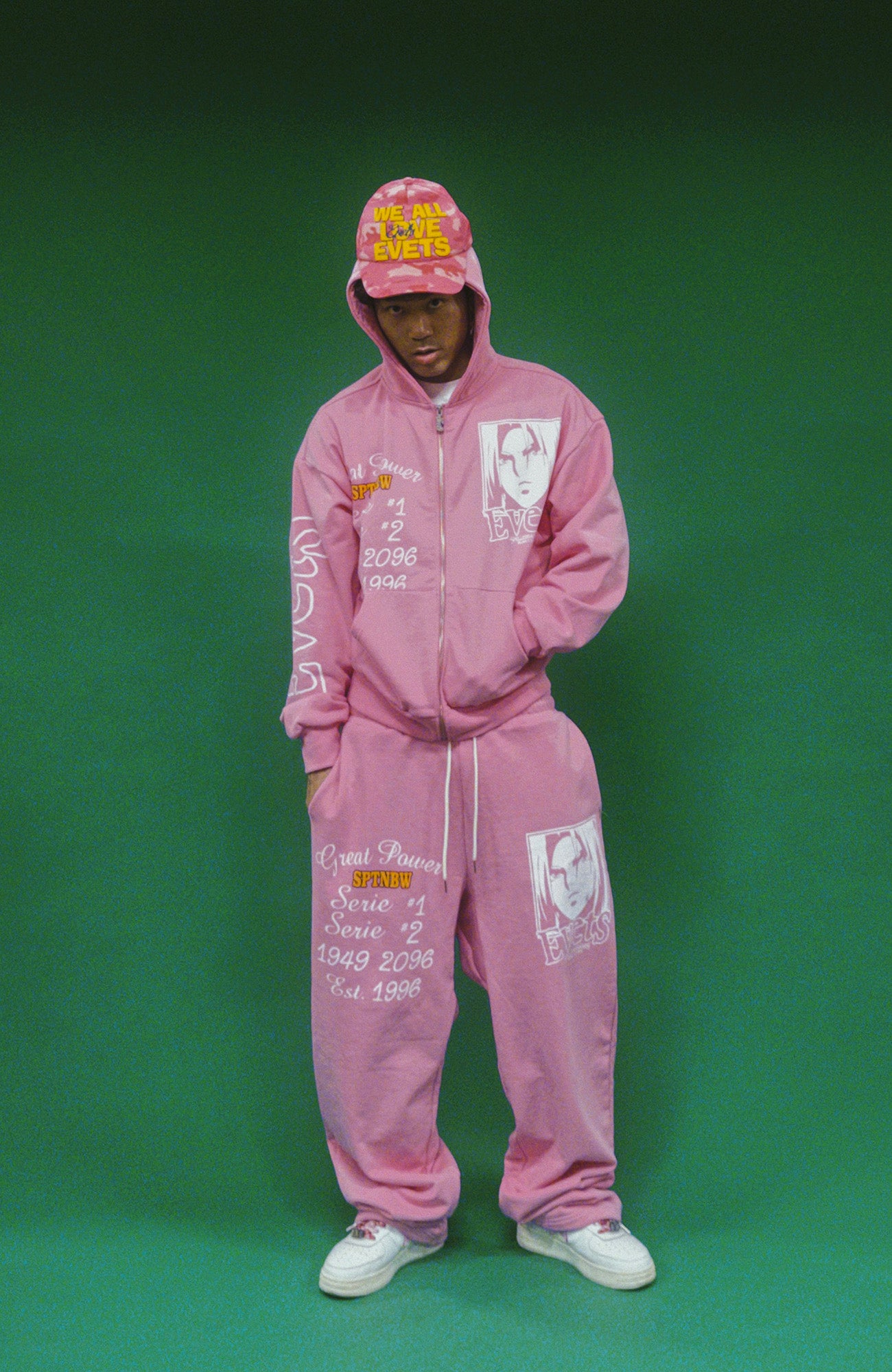 EVETS Anime Graphic Zip-Up Hoodie, premium urban and streetwear designers apparel on PROJECTISR.com, EVETS