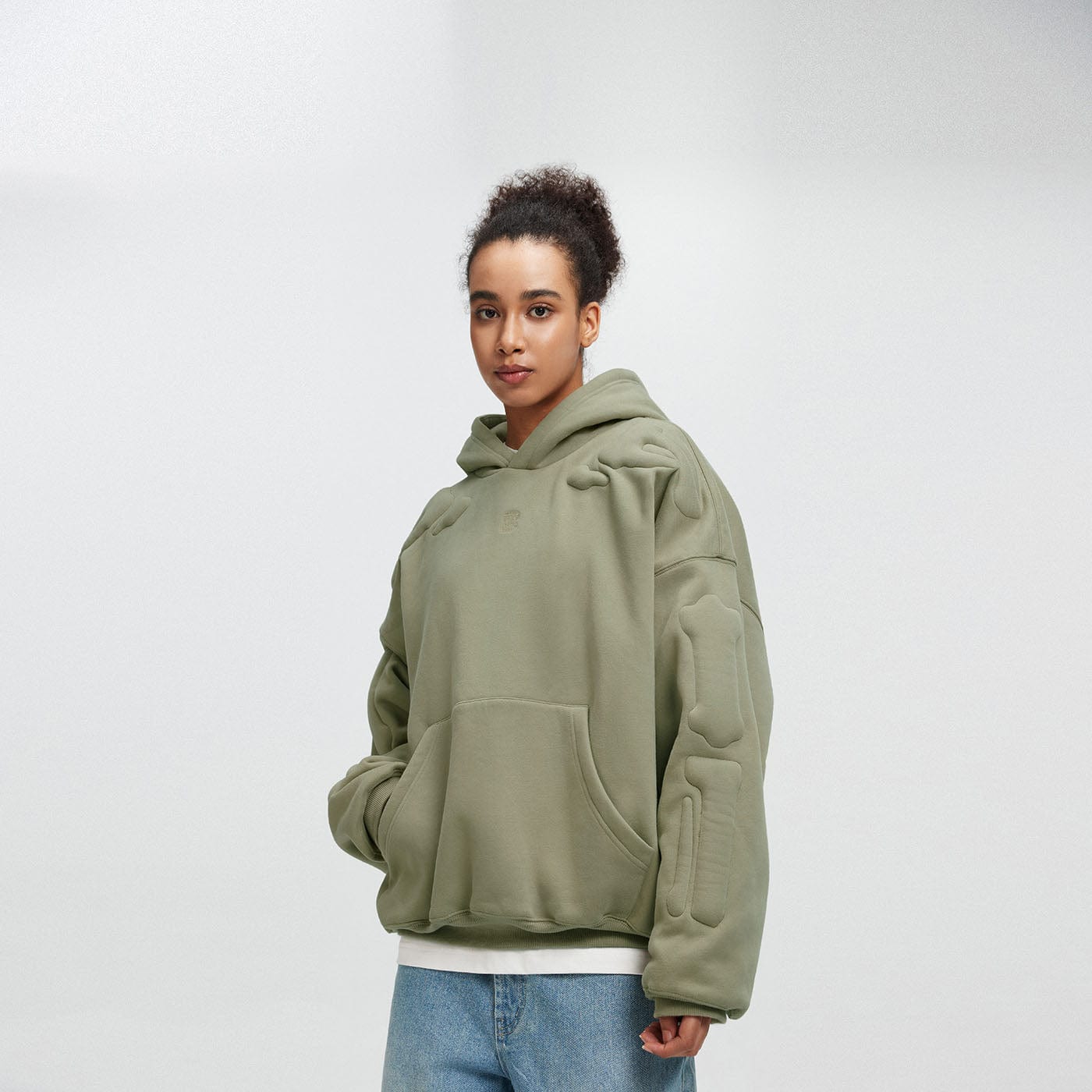 BONELESS 3D Bone Hoodie, premium urban and streetwear designers apparel on PROJECTISR.com, BONELESS