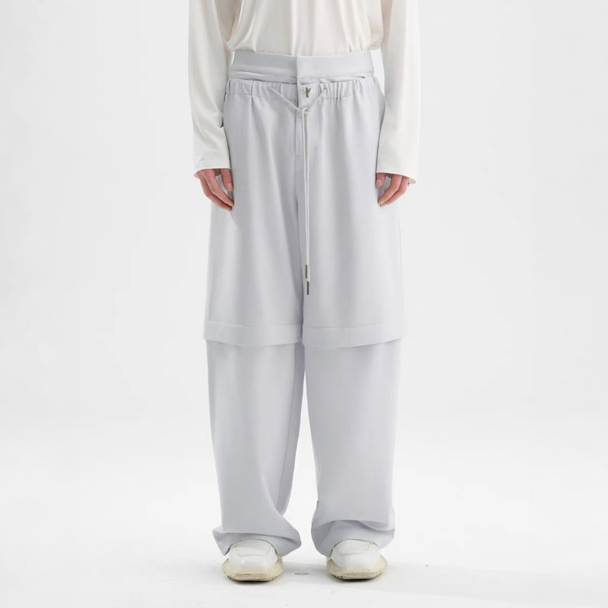 TIWILLTANG Detachable Drawstring Straight-Leg Pants, premium urban and streetwear designers apparel on PROJECTISR.com, TIWILLTANG