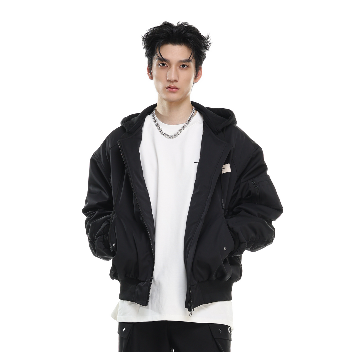 ARDENCODE Utility Oversized Bomber Jacket, premium urban and streetwear designers apparel on PROJECTISR.com, ARDENCODE