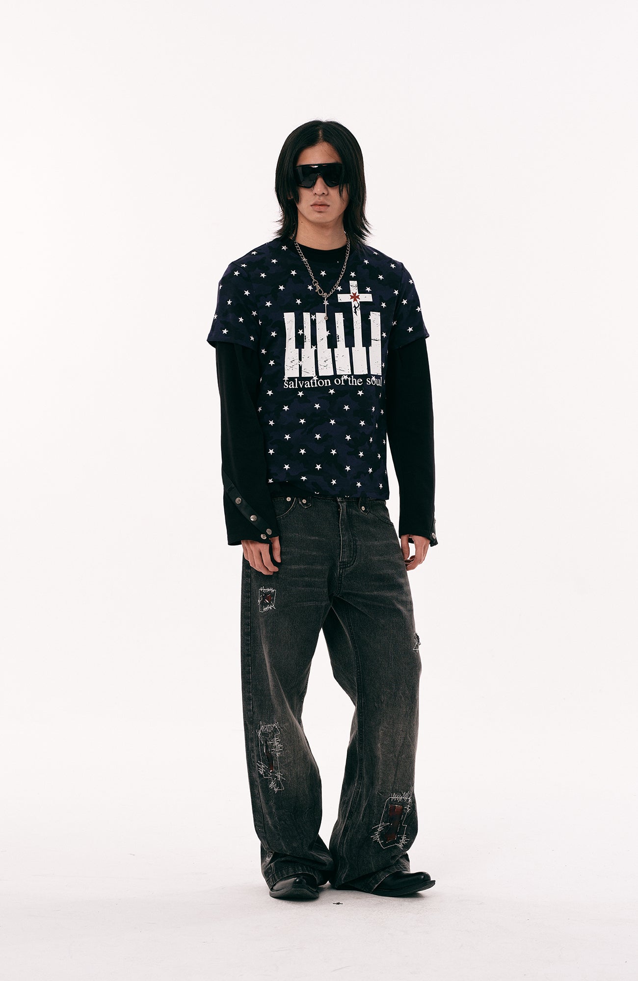 PASET Star Camo Cross Graphic Tee