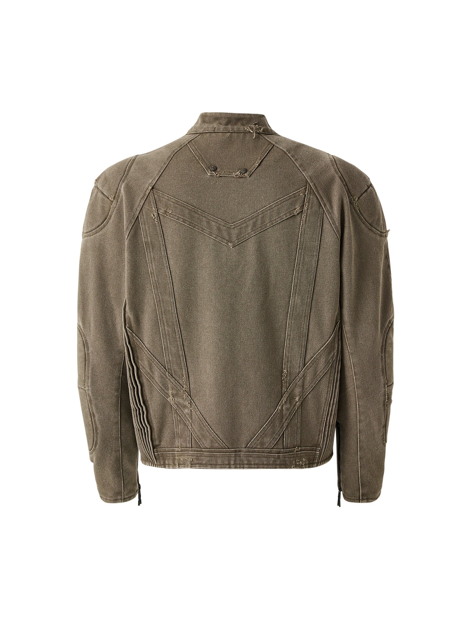 FLYERRER Panel Armor Moto Canvas Jacket, premium urban and streetwear designers apparel on PROJECTISR.com, FLYERRER