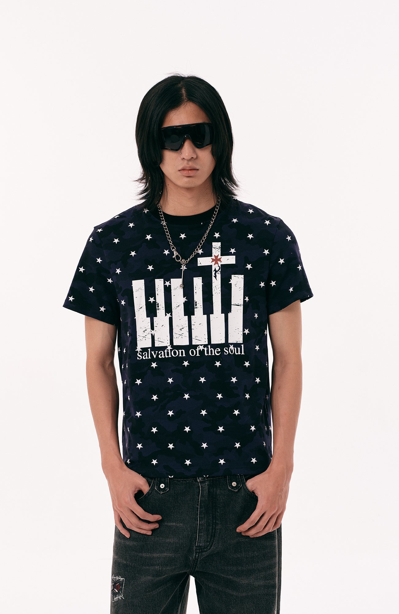 PASET Star Camo Cross Graphic Tee