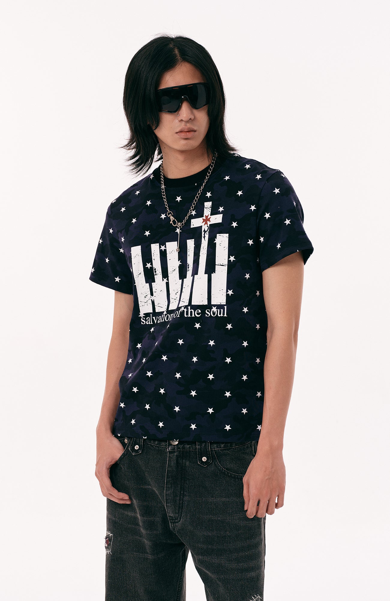 PASET Star Camo Cross Graphic Tee