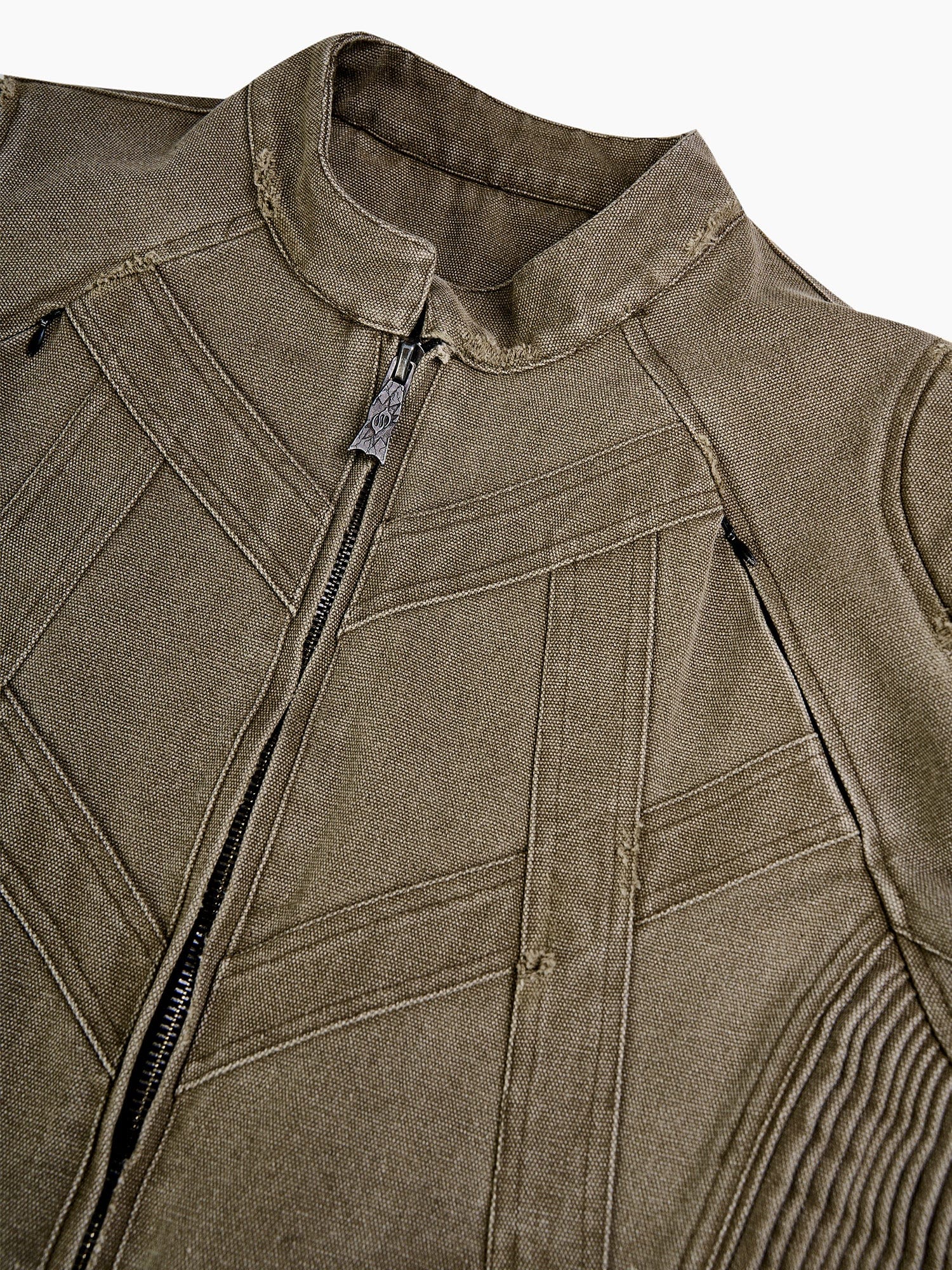 FLYERRER Panel Armor Moto Canvas Jacket, premium urban and streetwear designers apparel on PROJECTISR.com, FLYERRER