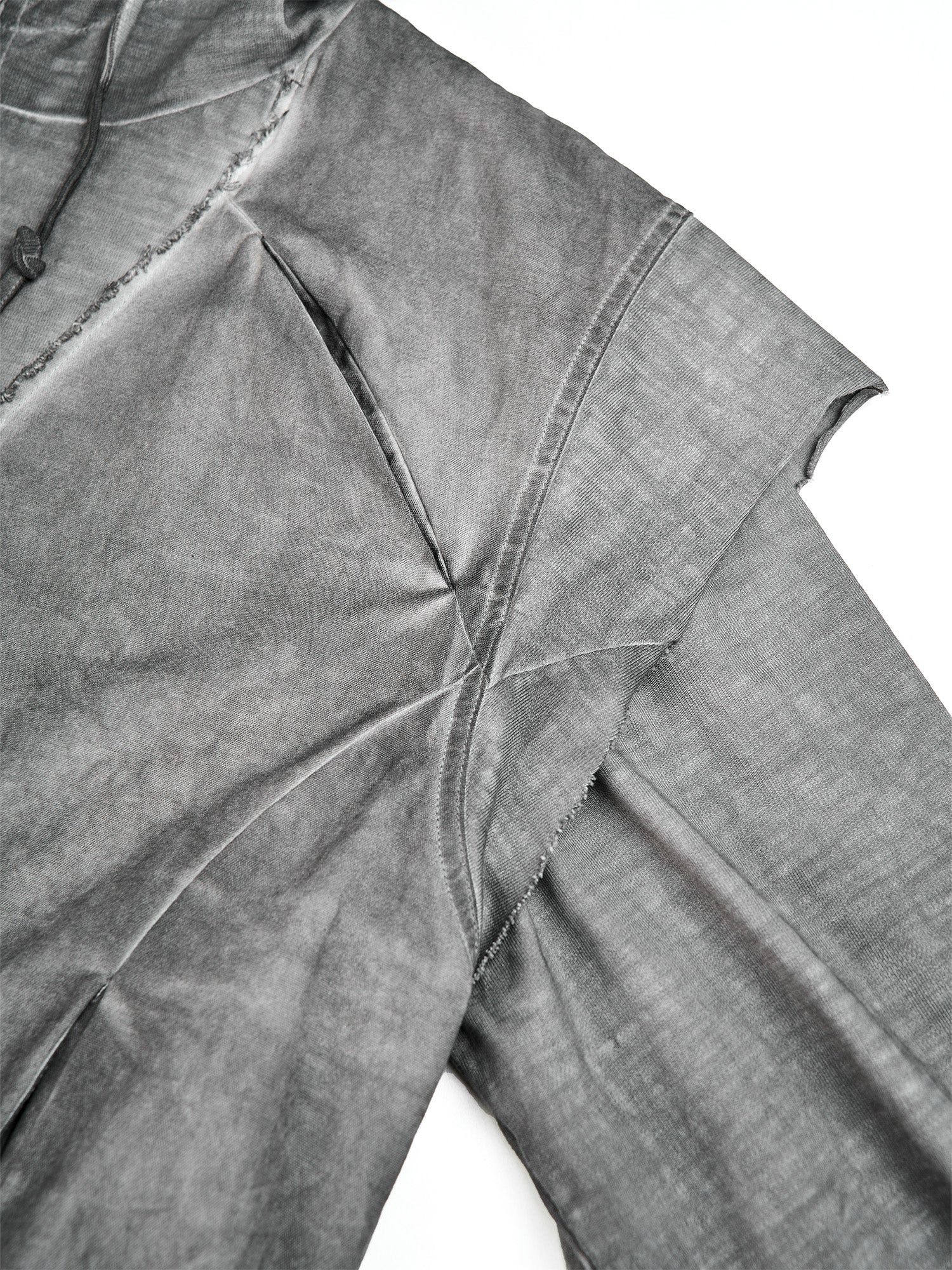 FLYERRER Distressed Layered Drawstring Hooded Jacket, premium urban and streetwear designers apparel on PROJECTISR.com, FLYERRER