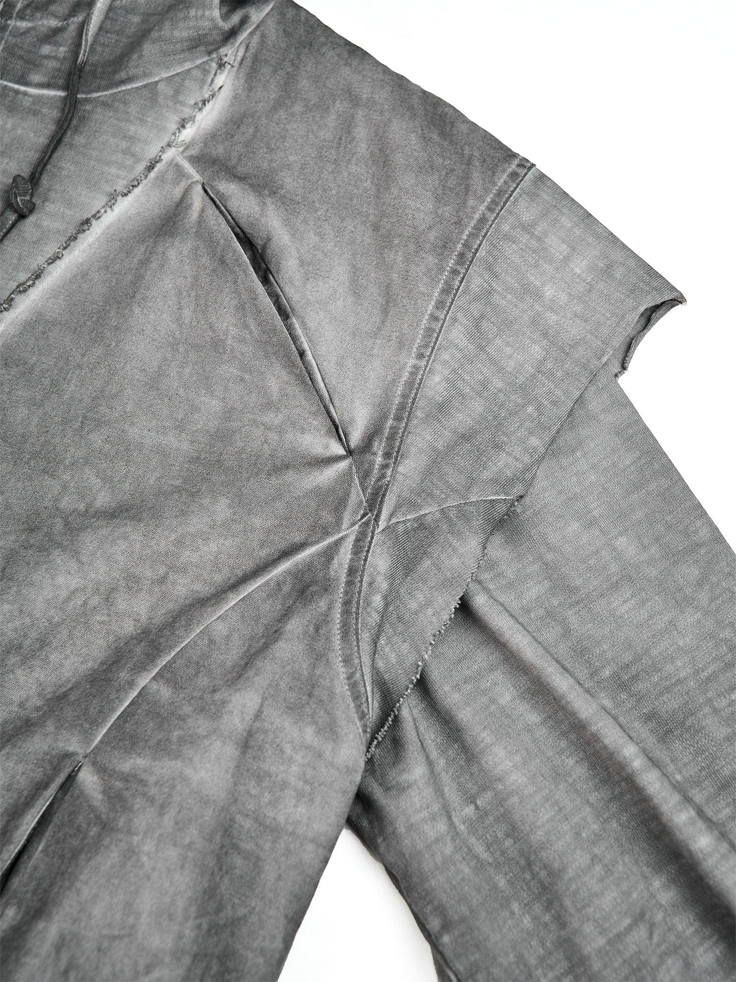 FLYERRER Distressed Layered Drawstring Hooded Jacket, premium urban and streetwear designers apparel on PROJECTISR.com, FLYERRER