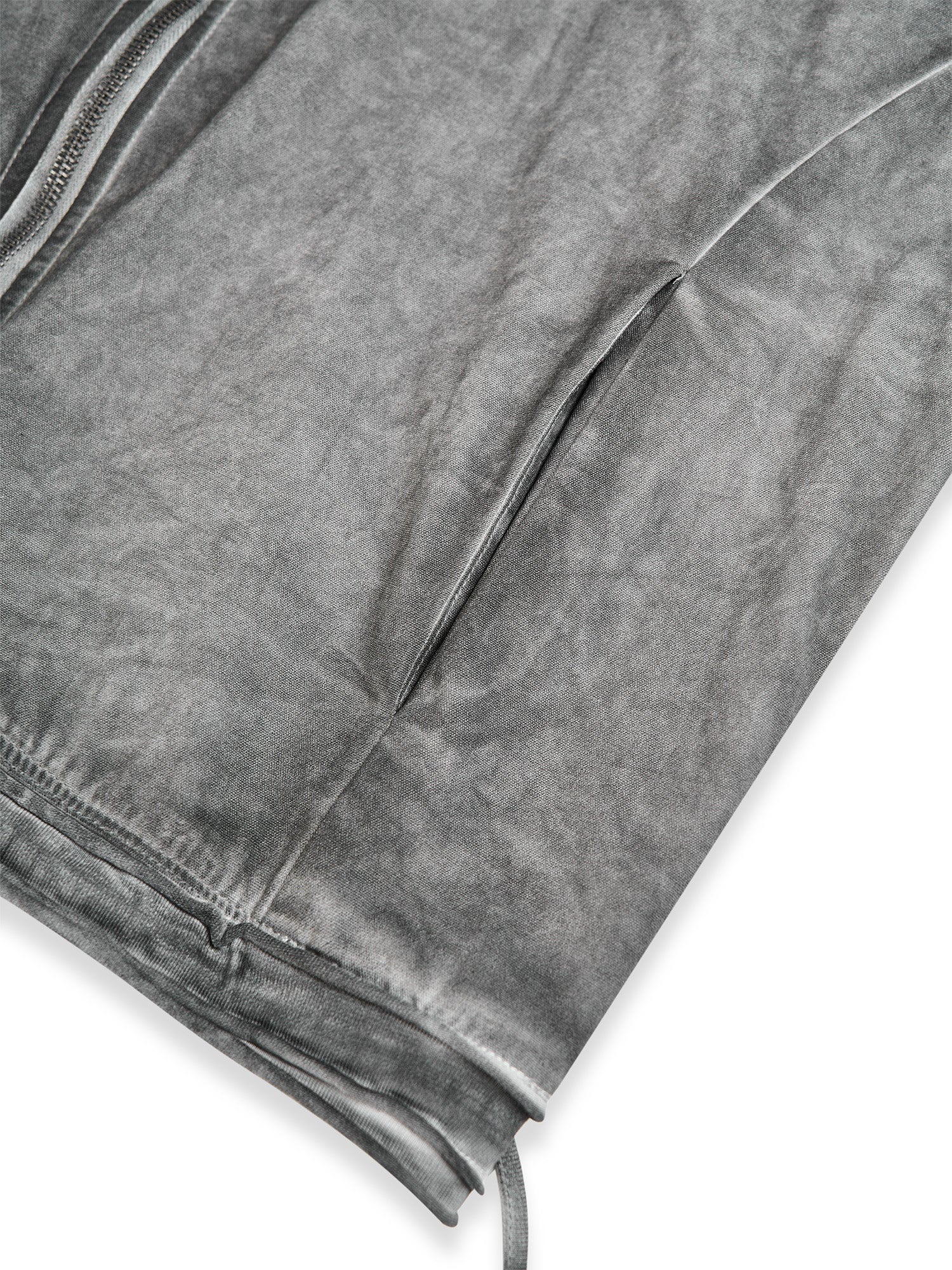 FLYERRER Distressed Layered Drawstring Hooded Jacket, premium urban and streetwear designers apparel on PROJECTISR.com, FLYERRER