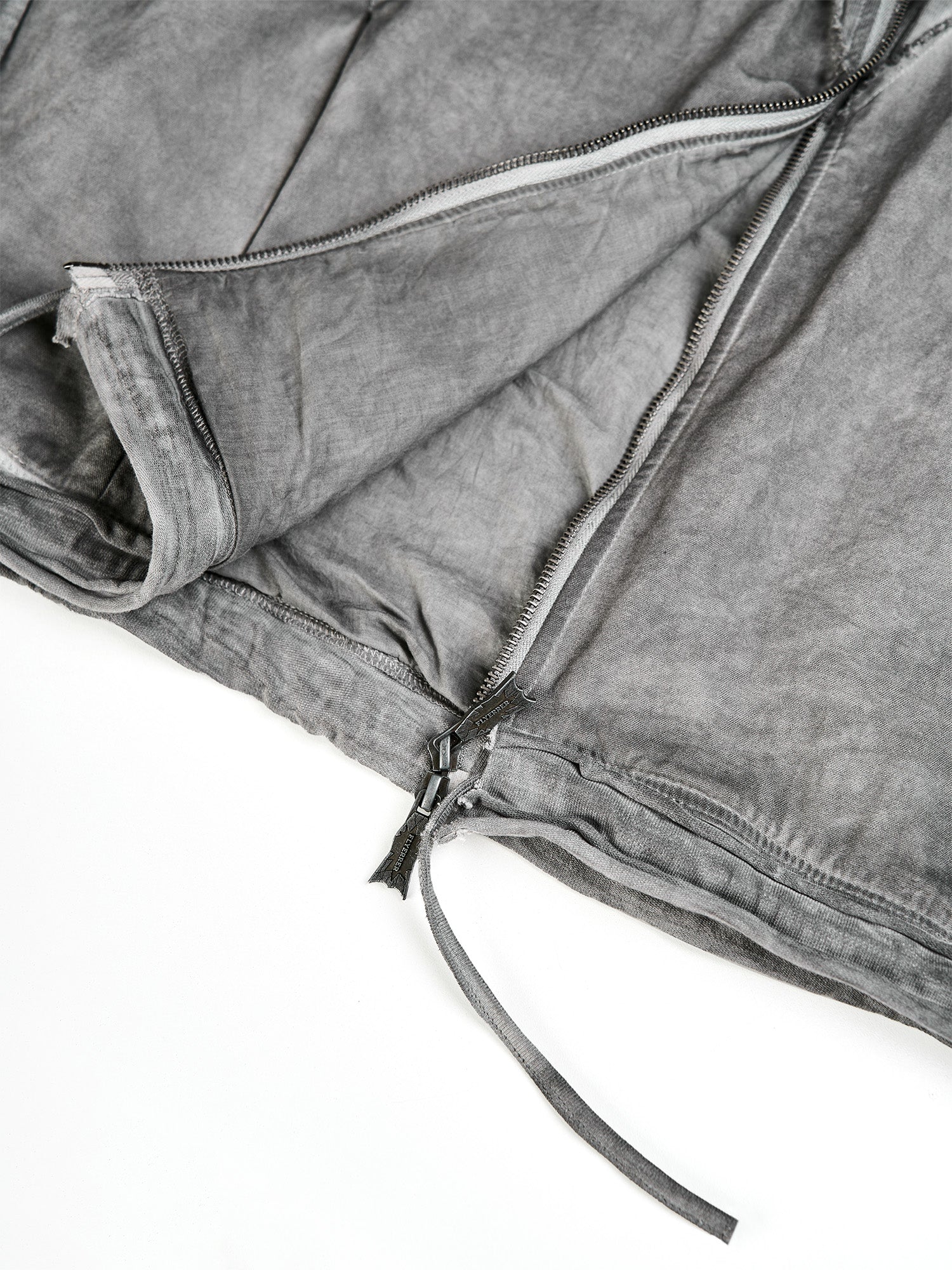 FLYERRER Distressed Layered Drawstring Hooded Jacket, premium urban and streetwear designers apparel on PROJECTISR.com, FLYERRER