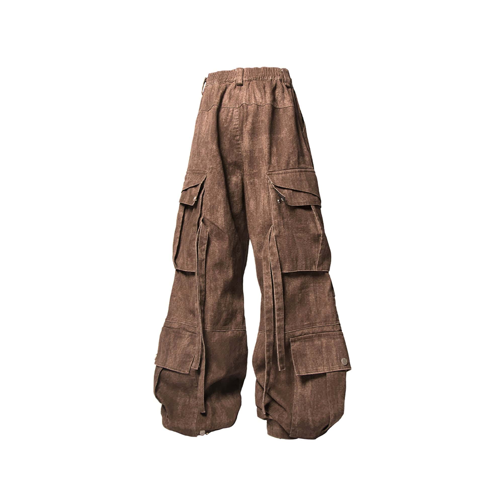 RELABEL Tie-Dye Multi-Pocket Pleated Straps Cargo, premium urban and streetwear designers apparel on PROJECTISR.com, RELABEL