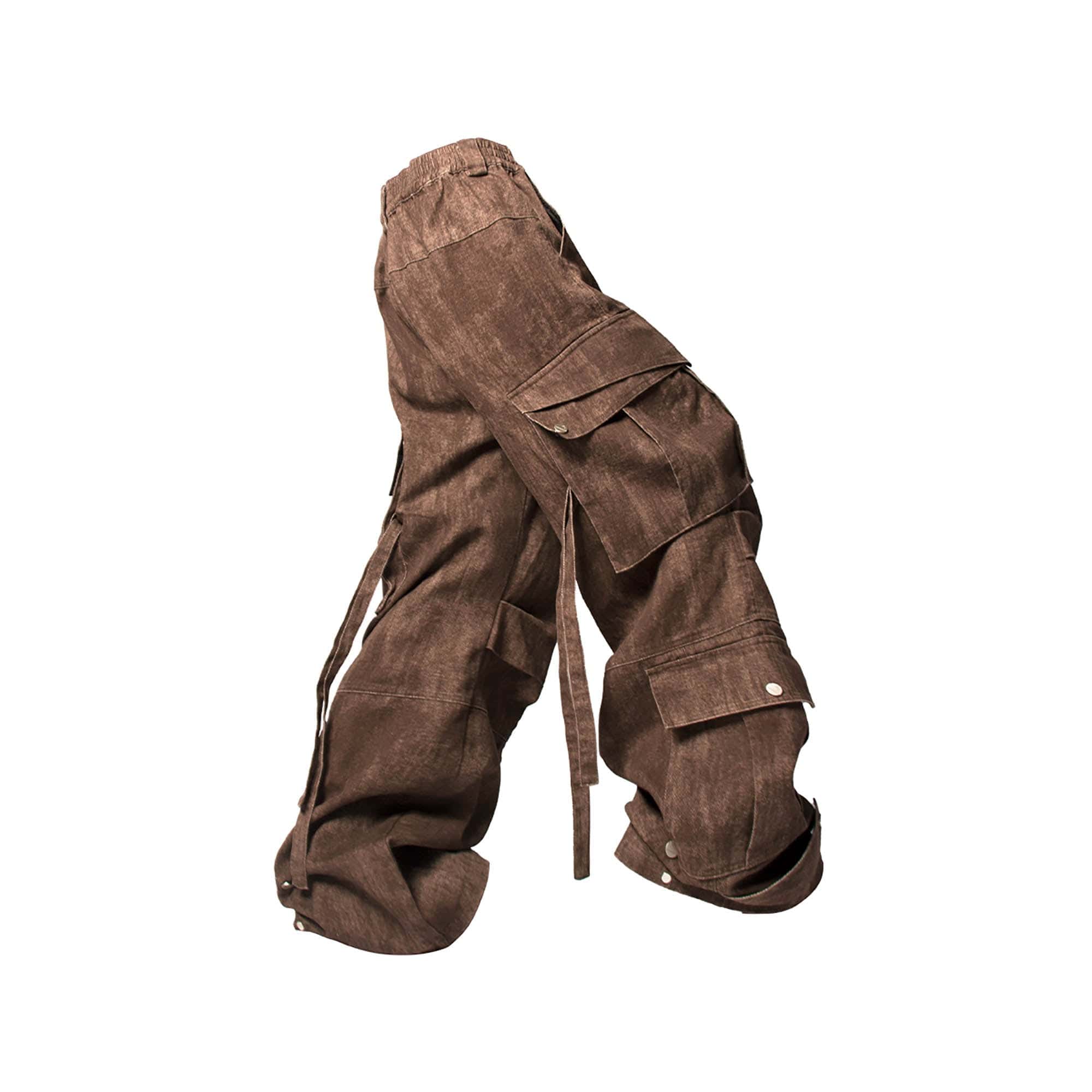 RELABEL Tie-Dye Multi-Pocket Pleated Straps Cargo, premium urban and streetwear designers apparel on PROJECTISR.com, RELABEL