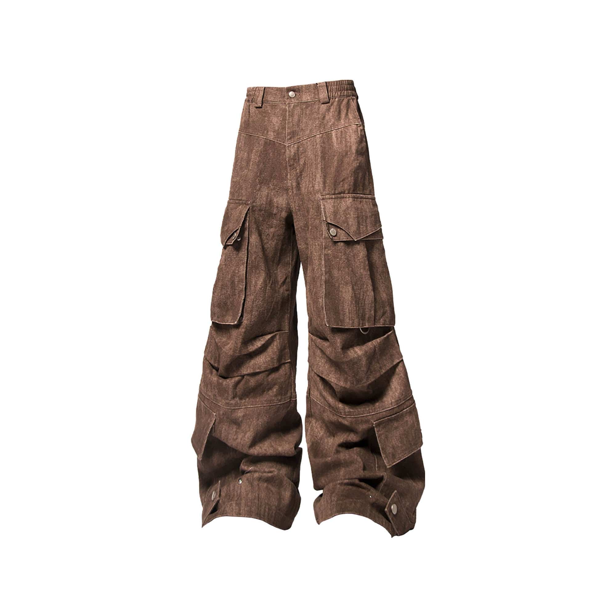 RELABEL Tie-Dye Multi-Pocket Pleated Straps Cargo, premium urban and streetwear designers apparel on PROJECTISR.com, RELABEL