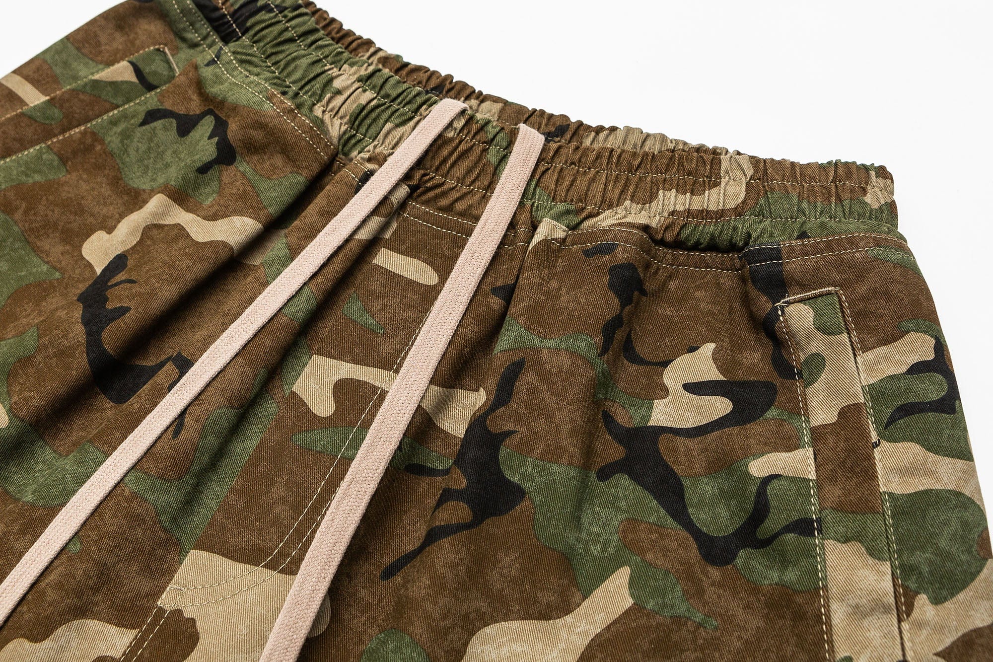ME DA IGUAL Utility Camo Drawstring Shorts, premium urban and streetwear designers apparel on PROJECTISR.com, ME DA IGUAL