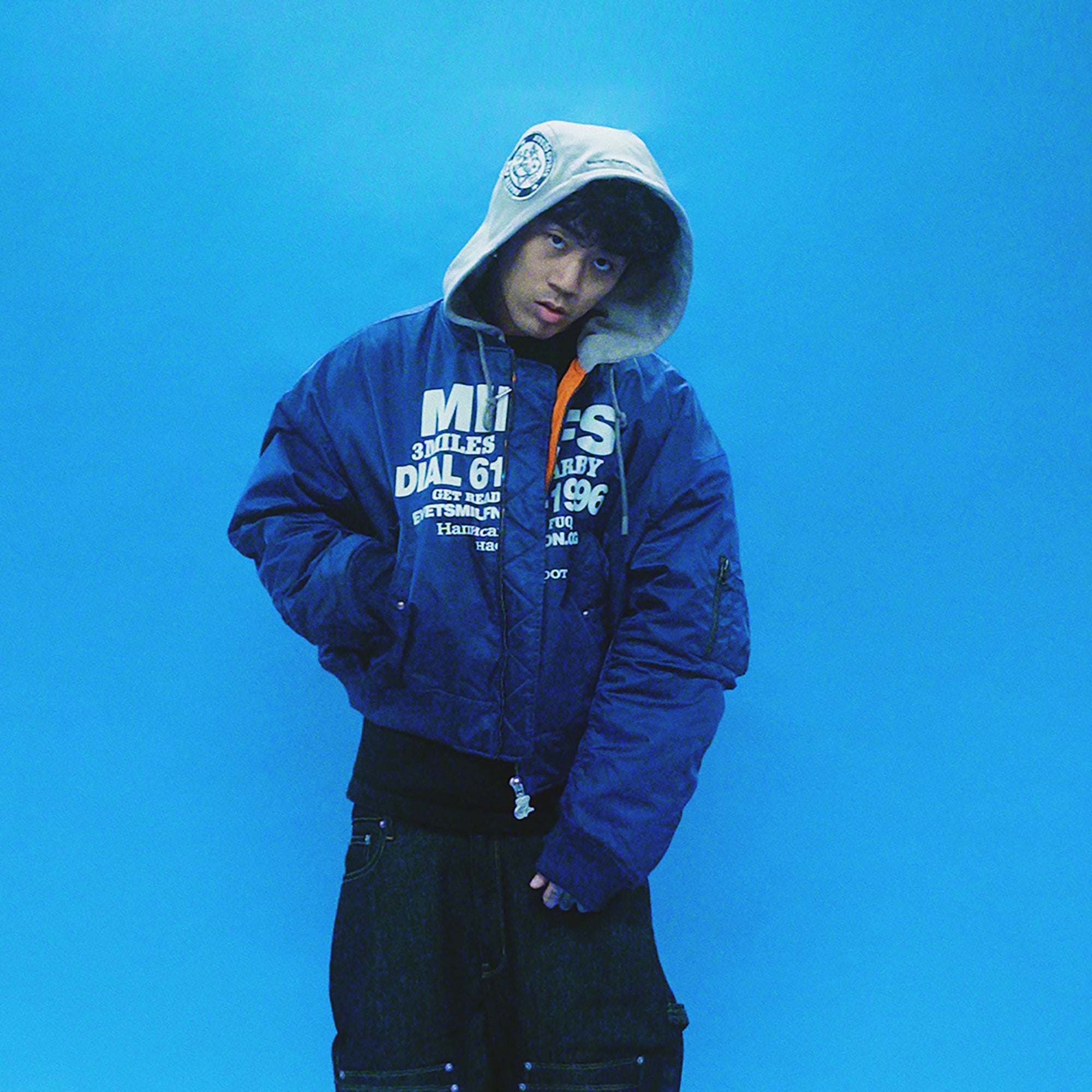 EVETS Graphic Cropped Hooded Bomber, premium urban and streetwear designers apparel on PROJECTISR.com, EVETS