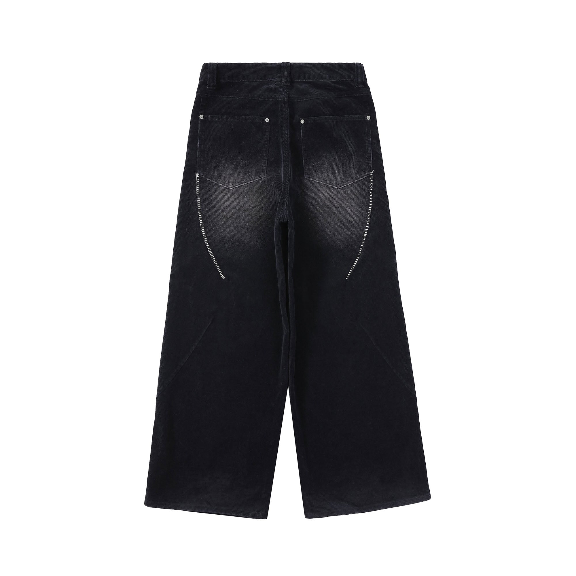 MAKEMORE Washed Oversized Corduroy Pants