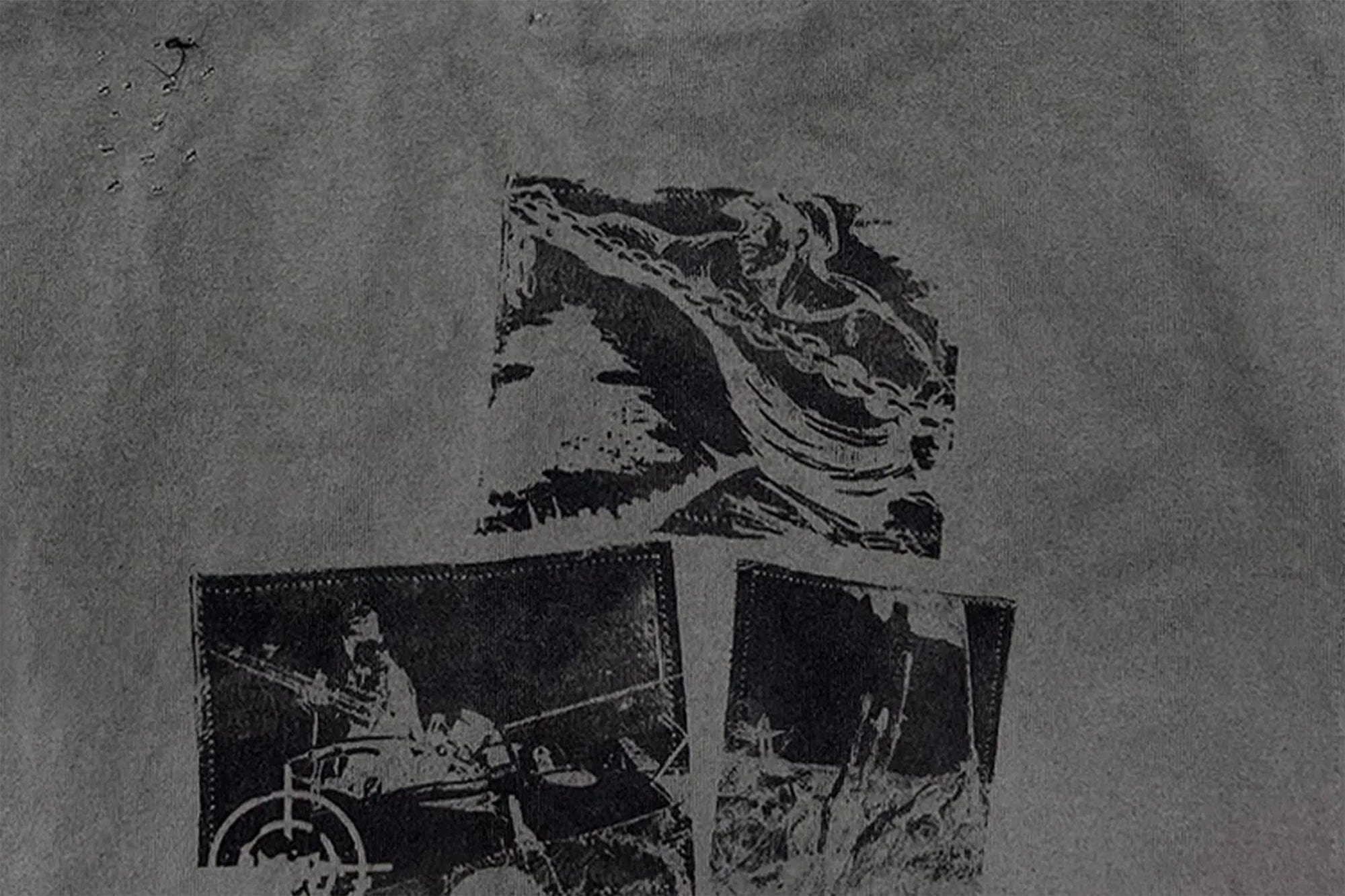 TECNINEGROUP Guitar Graphic Distressed Long-Sleeve Tee, premium urban and streetwear designers apparel on PROJECTISR.com, TECNINEGROUP